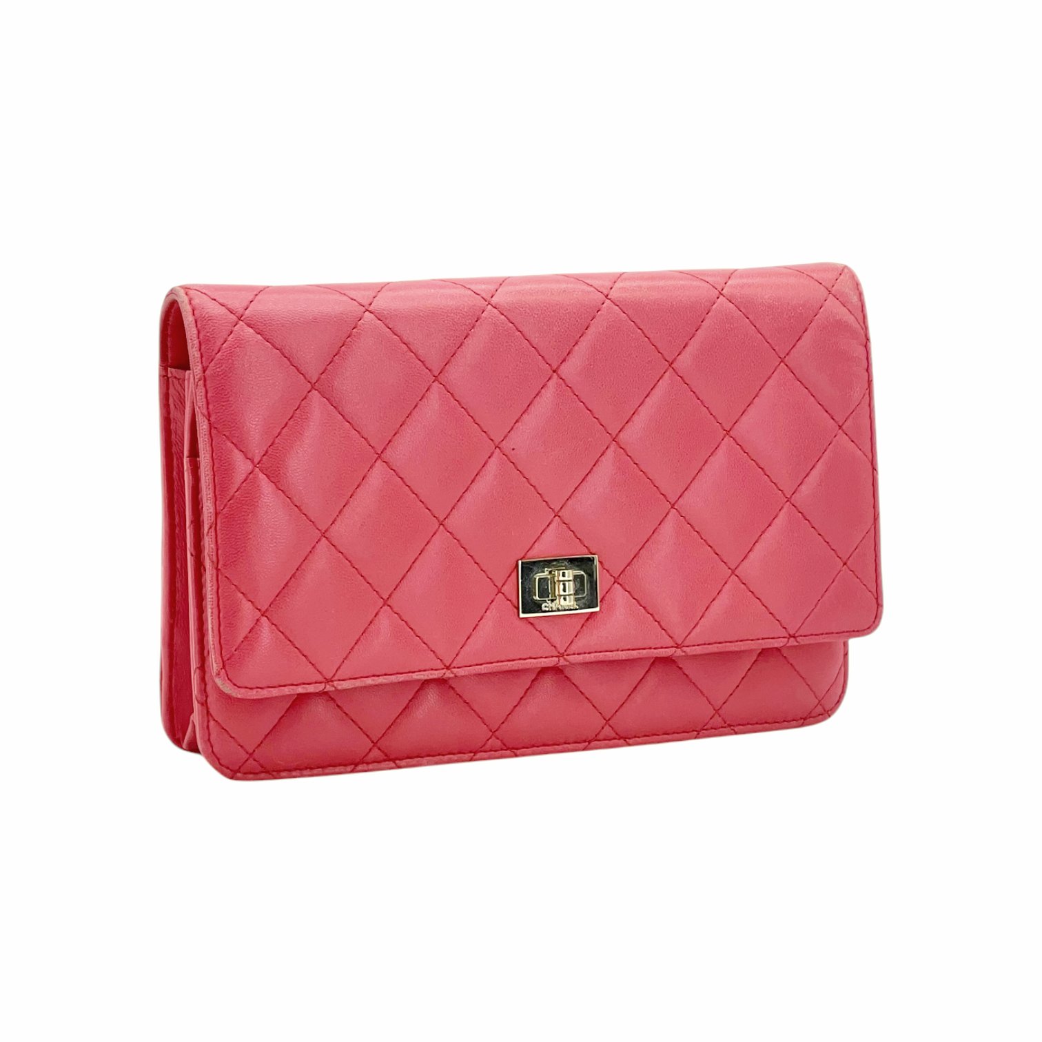 Chanel Coral Lambskin 2.55 Reissue Woc