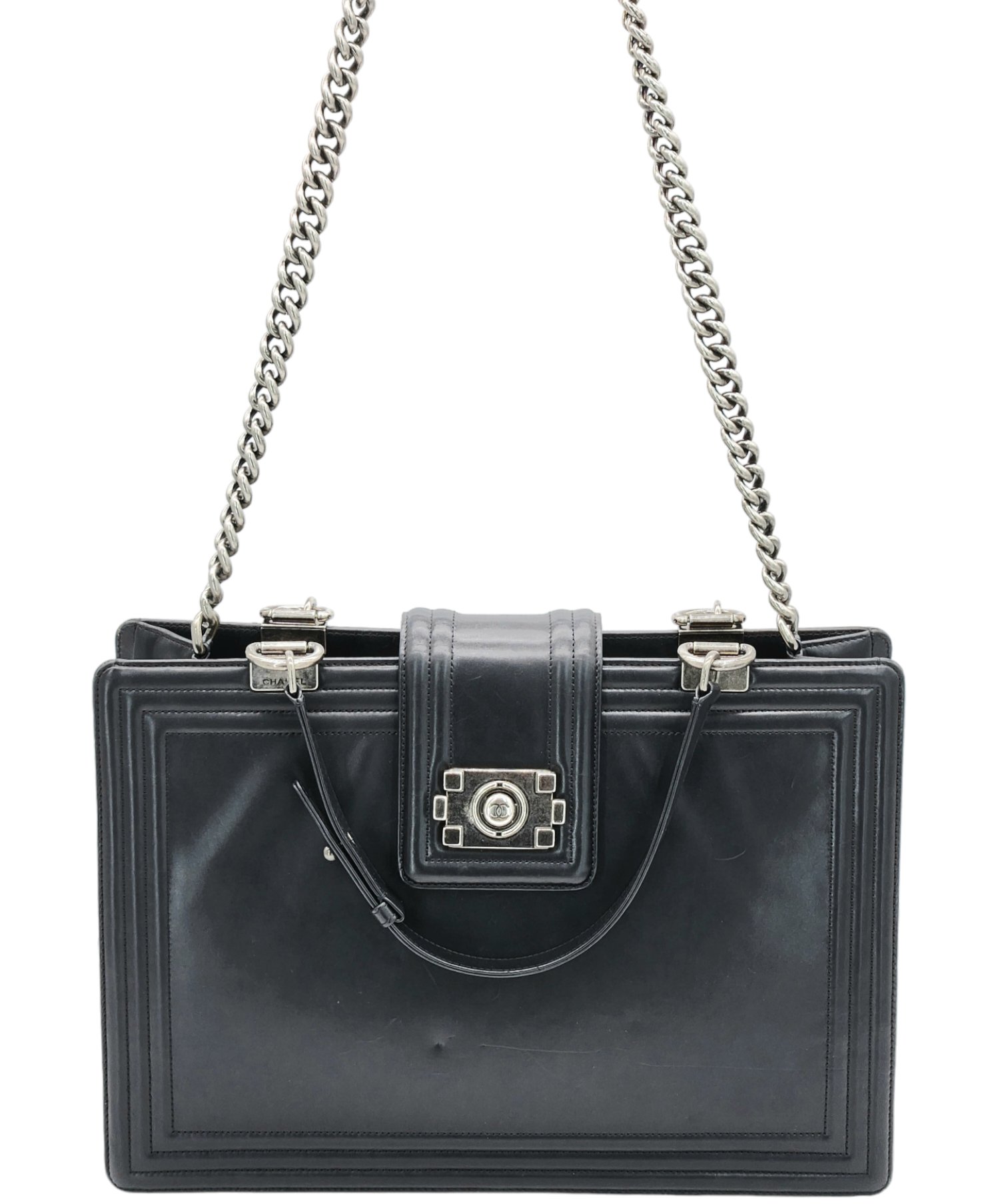 Chanel calfskin tote sale