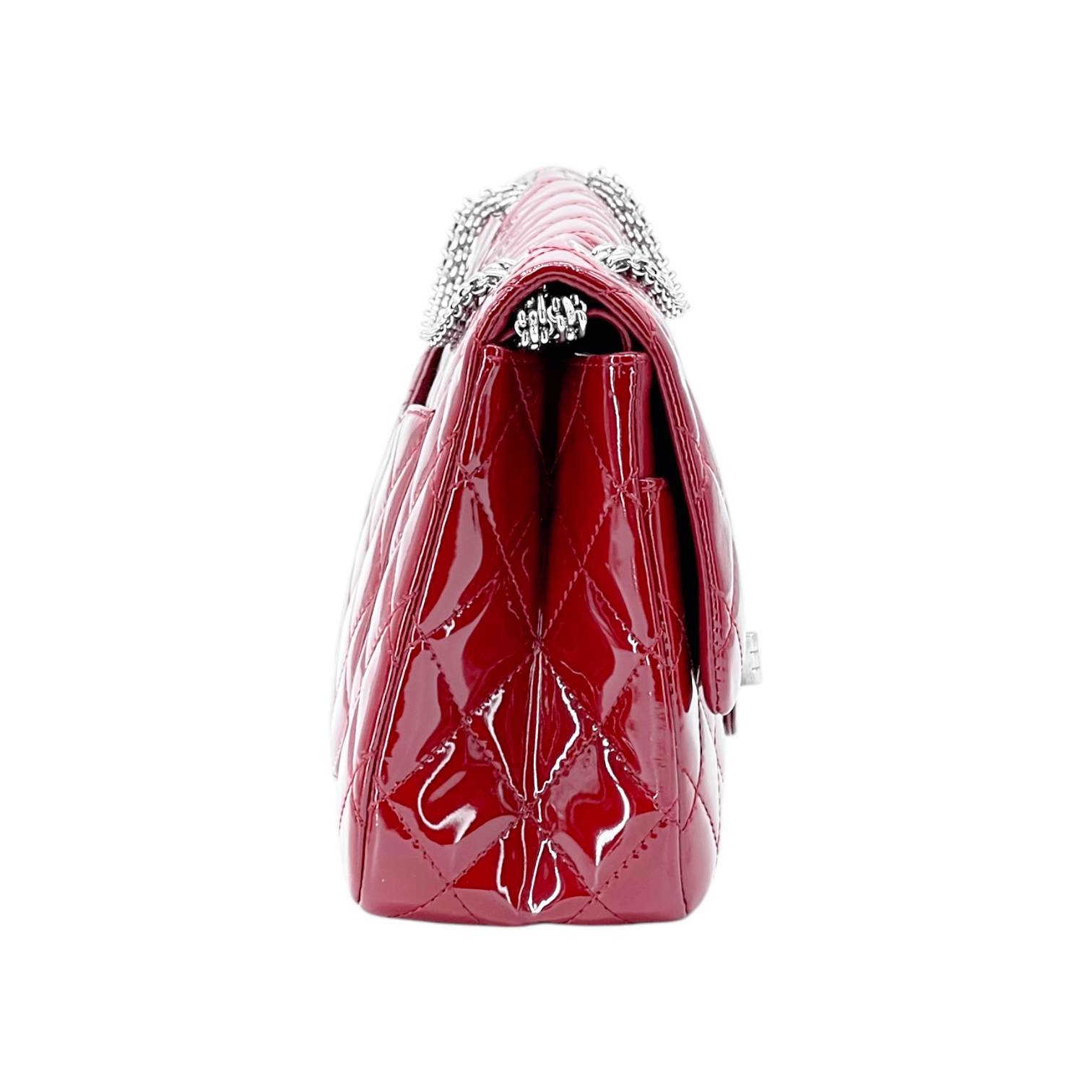 Chanel Quilted Patent Leather 2.55 Reissue Double Flap Shoulder Bag