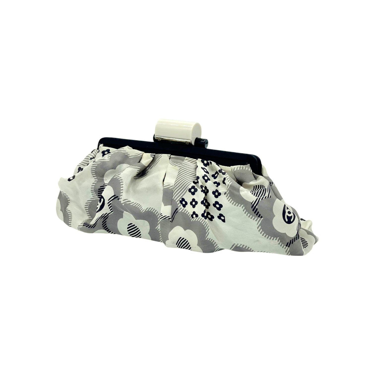 Chanel Silk Fabric Clutch