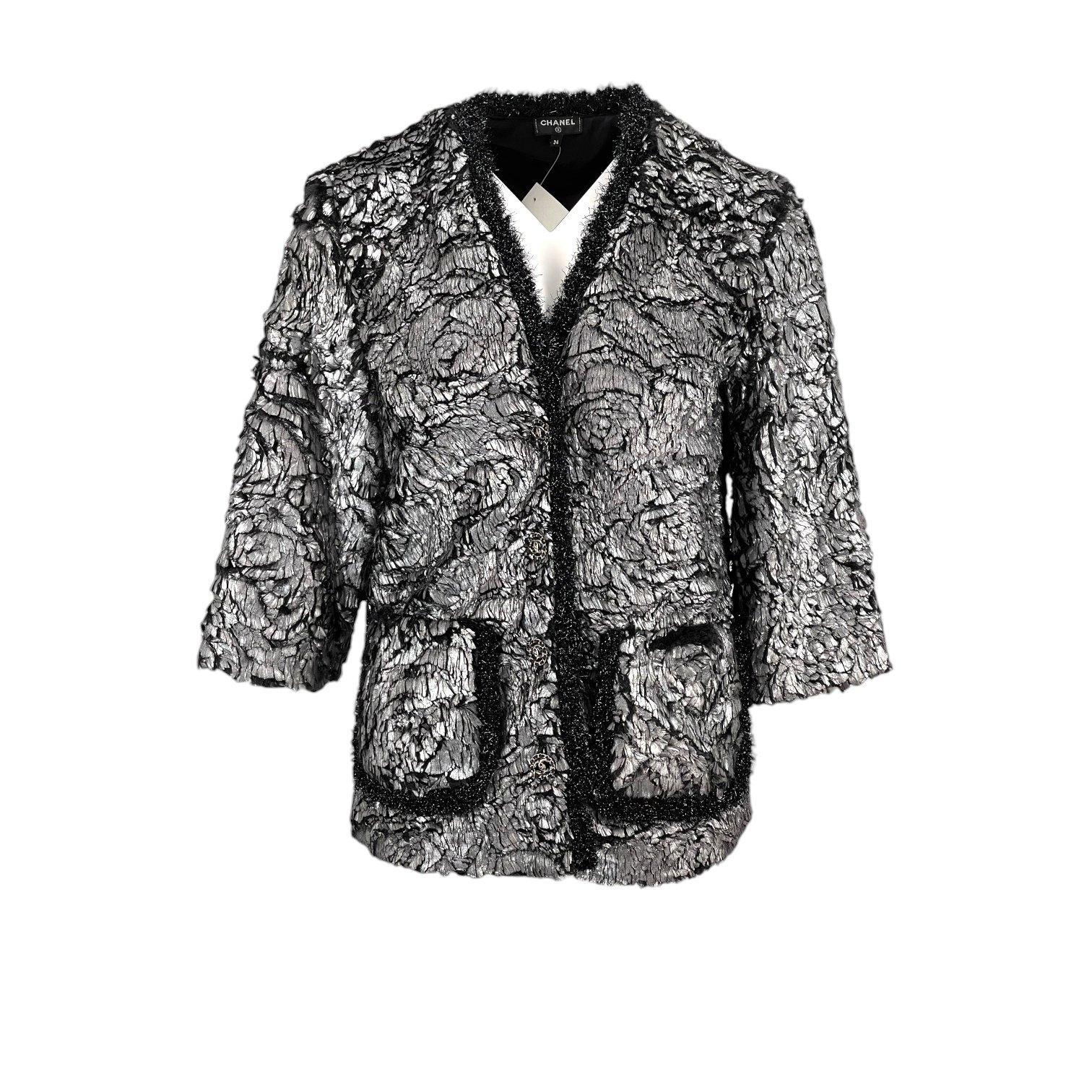 Chanel black jacket 2018 outlet