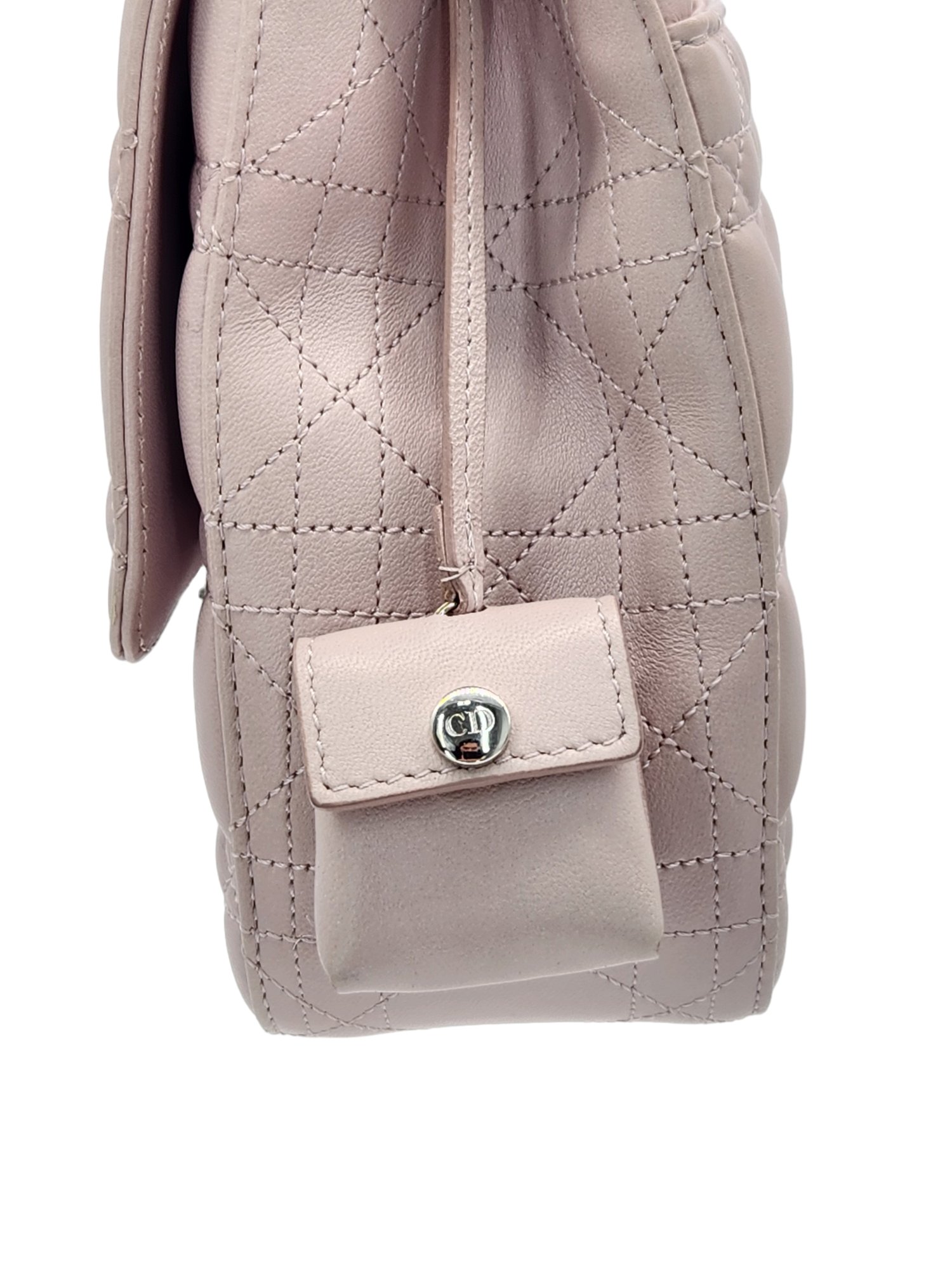 Christian Dior Quilted Cannage Leather Pale Pink Medium Miss Dior Flap Bag Fiyat