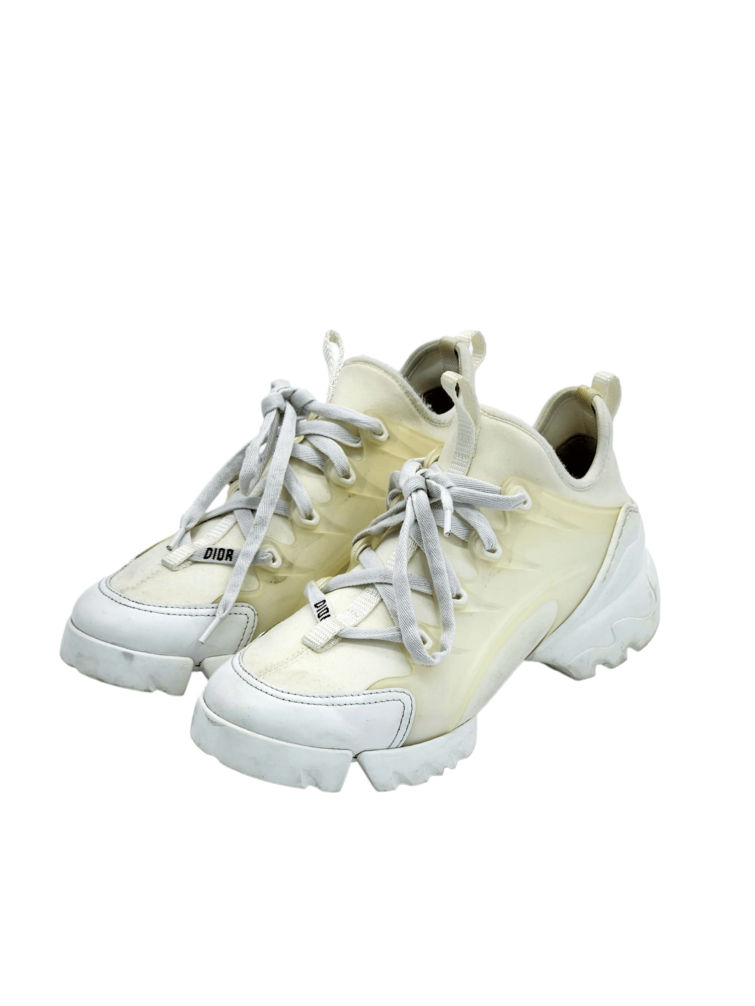 Christian Dior White D Connect Sneakers 36 Deluxe Seconds'ta
