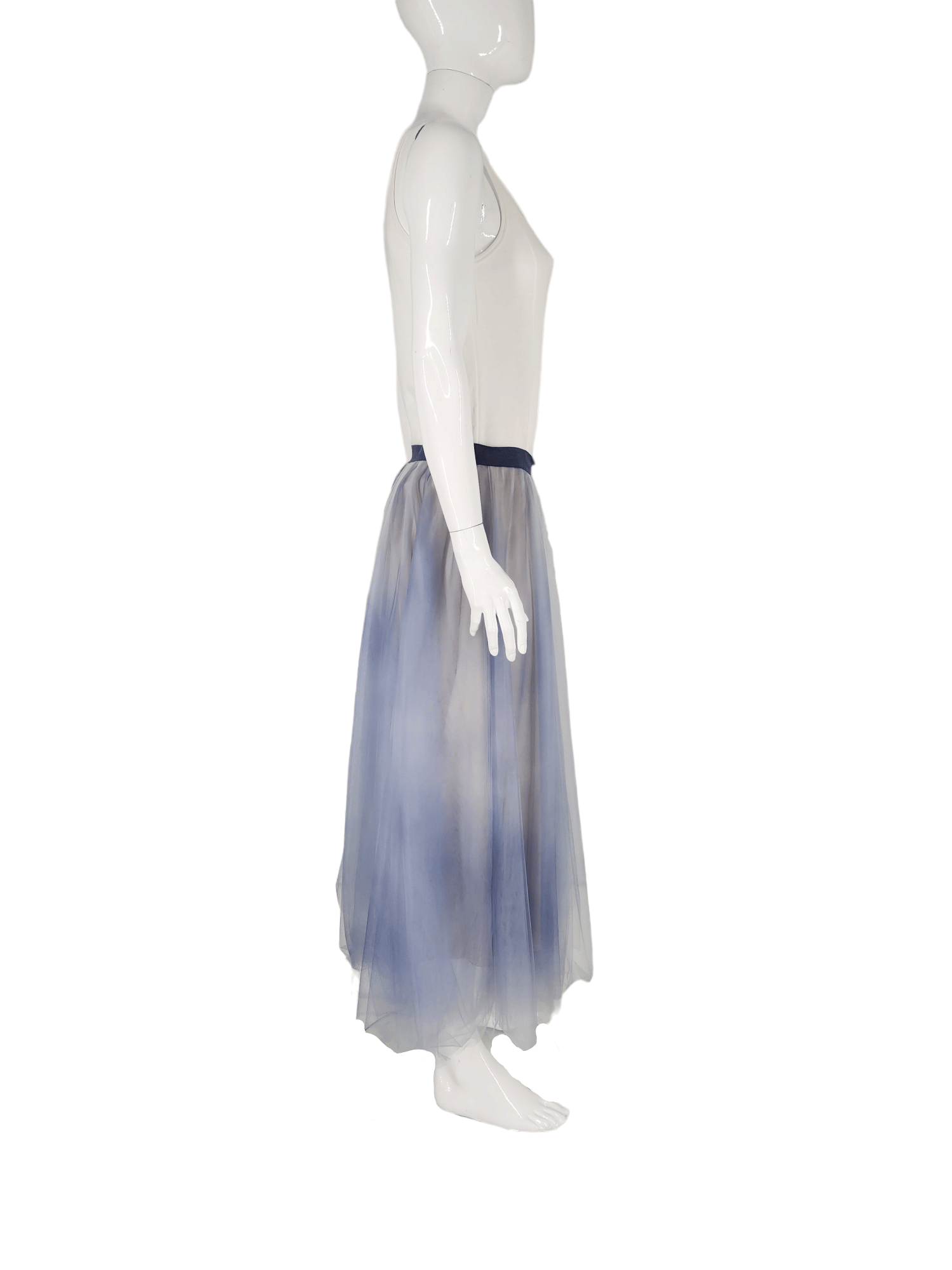 Fabiana Filippi Tie Dye Print Tulle Midi Skirt IT44