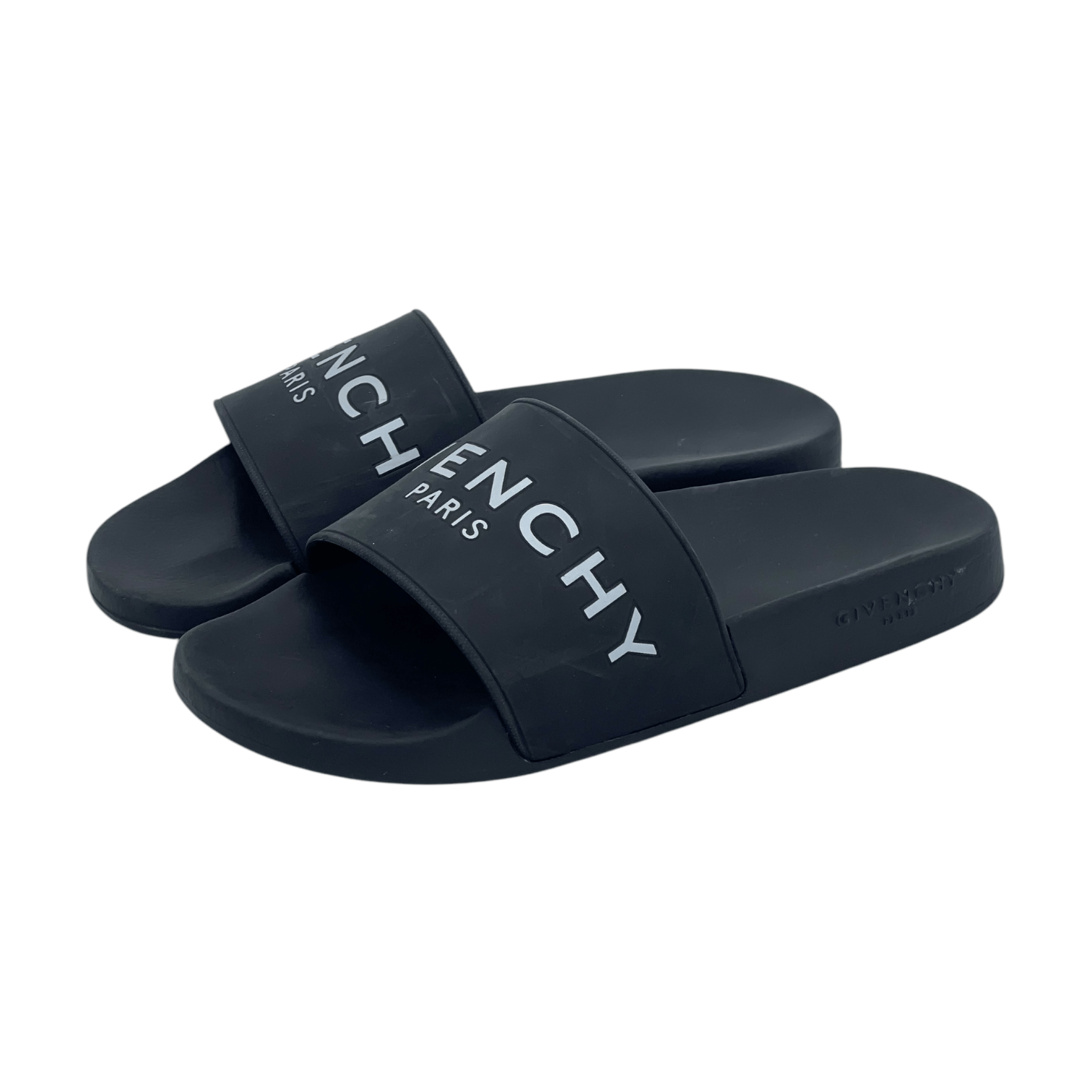 Givenchy Black Logo Print Slides 37