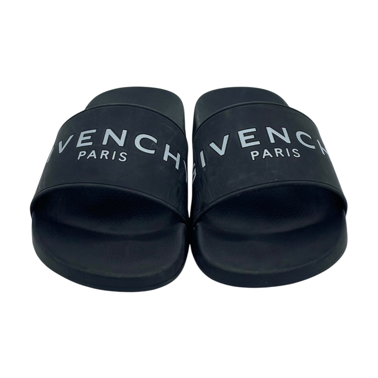 Givenchy Black Logo Print Slides 37