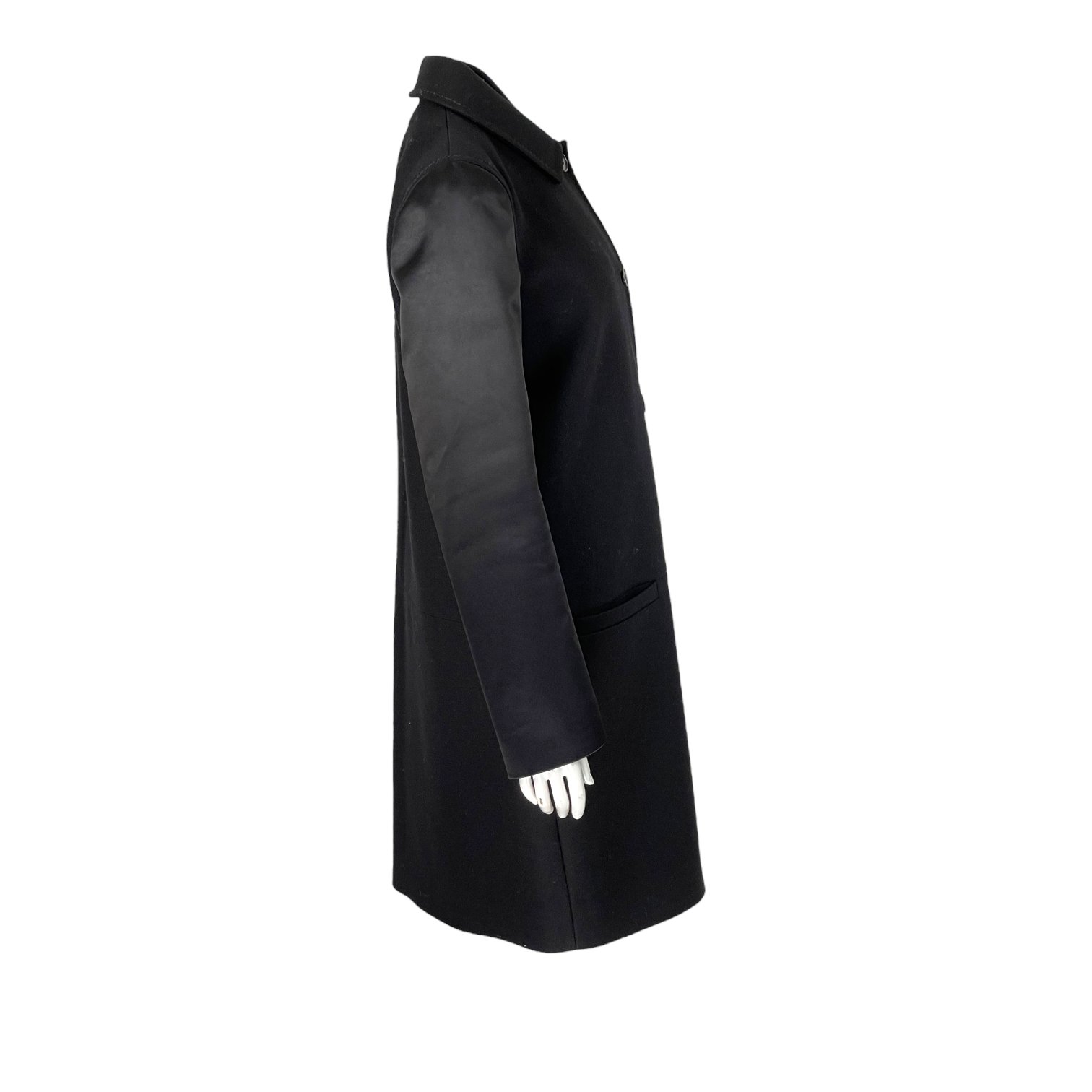 Givenchy Black Wool Coat IT40