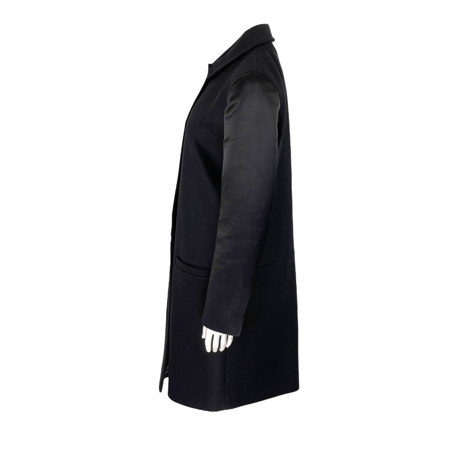 Givenchy Black Wool Coat IT40