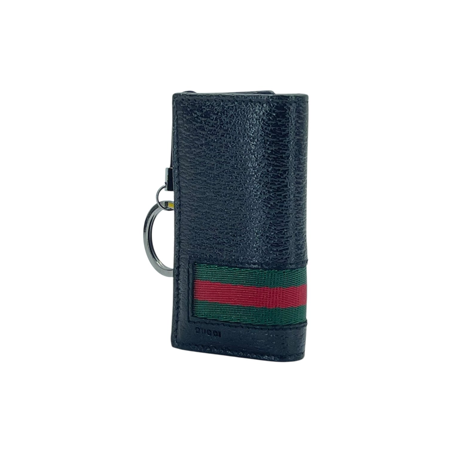 Gucci Black Leather 6 Key Case