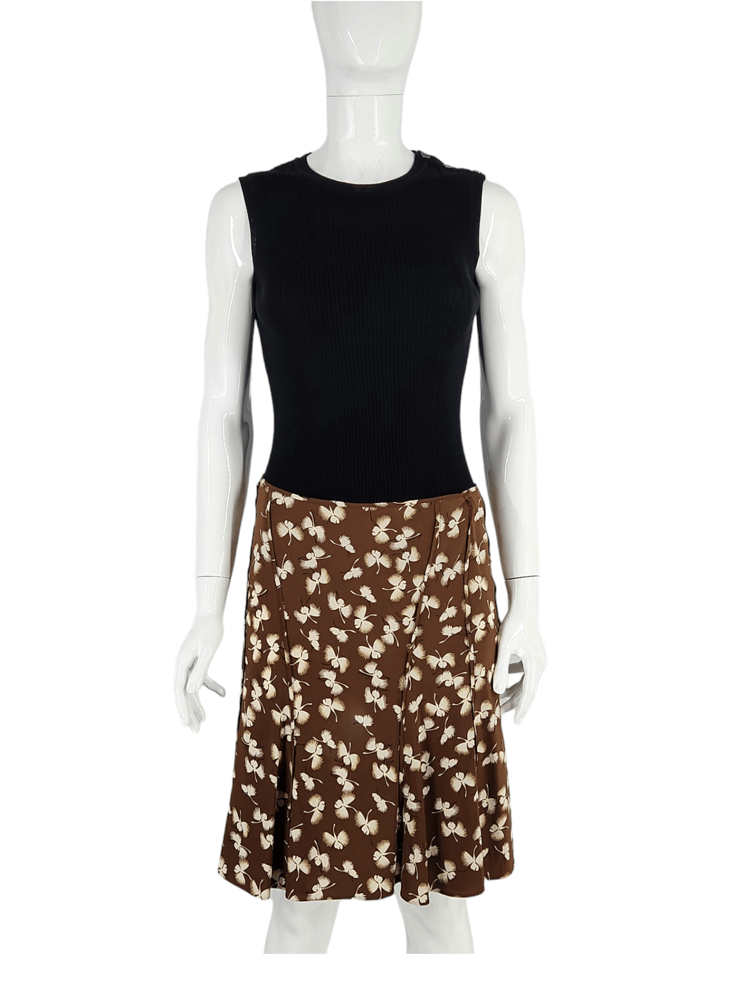 Gucci Brown Pattern Skirt IT40
