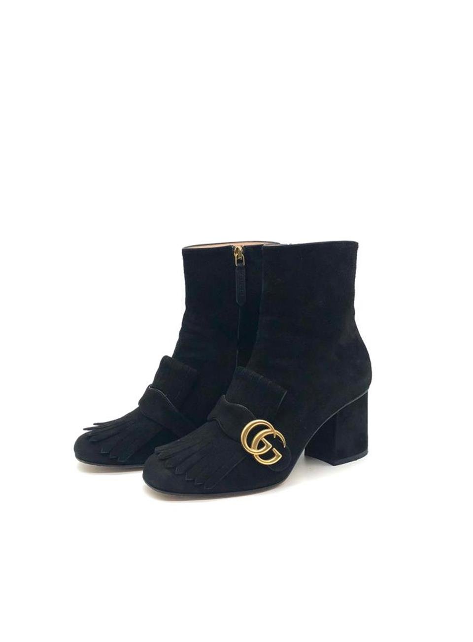 Suede gucci boots best sale