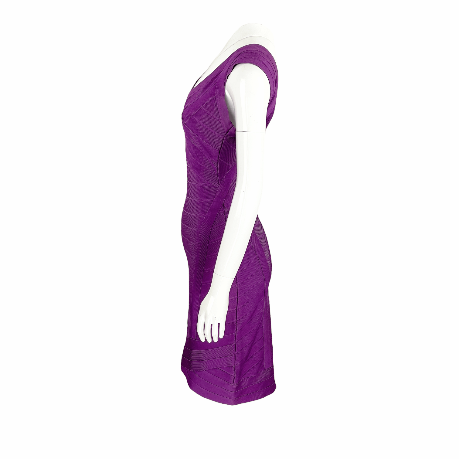 Herve Leger Purple Dress S