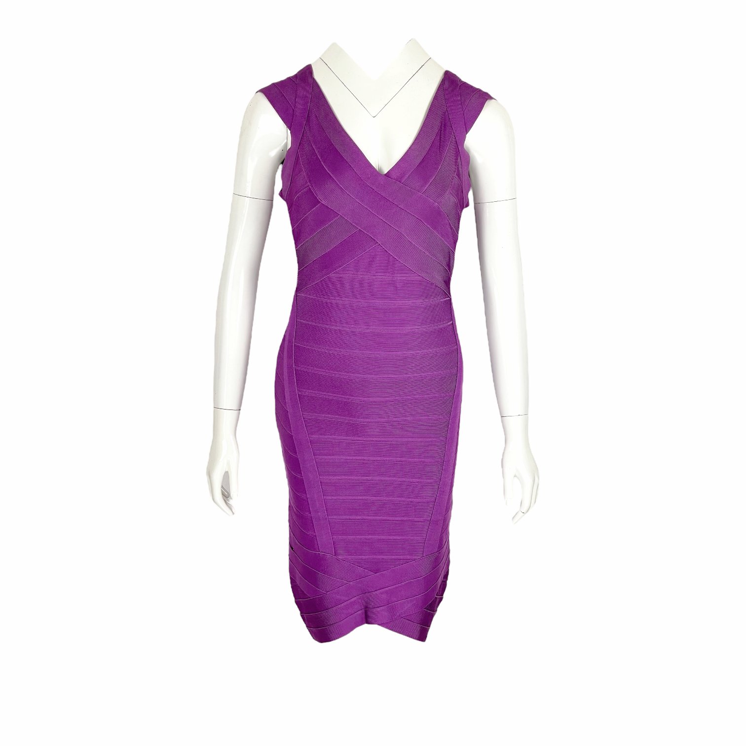 Herve Leger Purple Dress S
