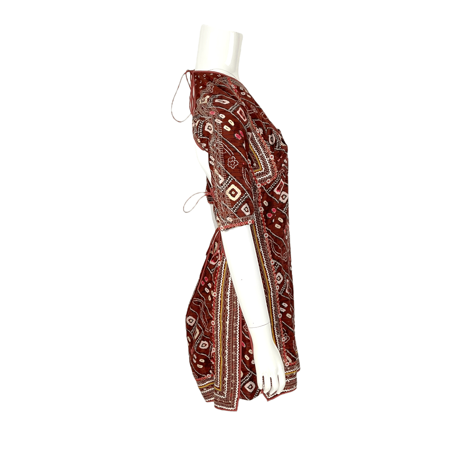 Isabel Marant Burgundy Silk Dress 38