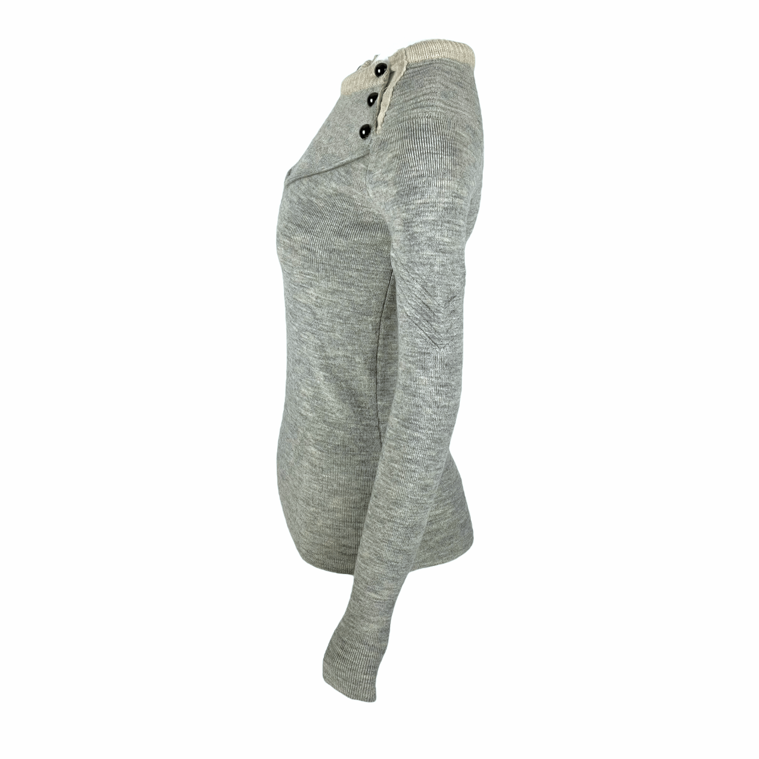 Isabel Marant Grey Button Details Jumper 36