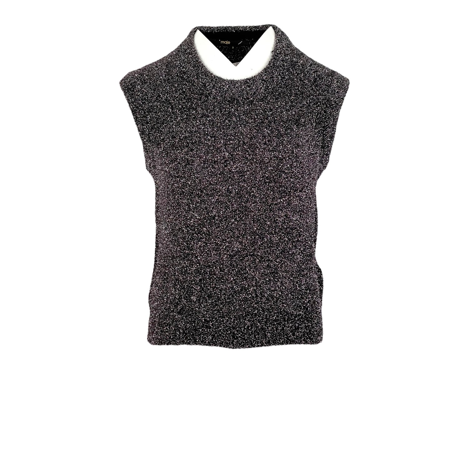 Maje Black Glitter Knitwear 2