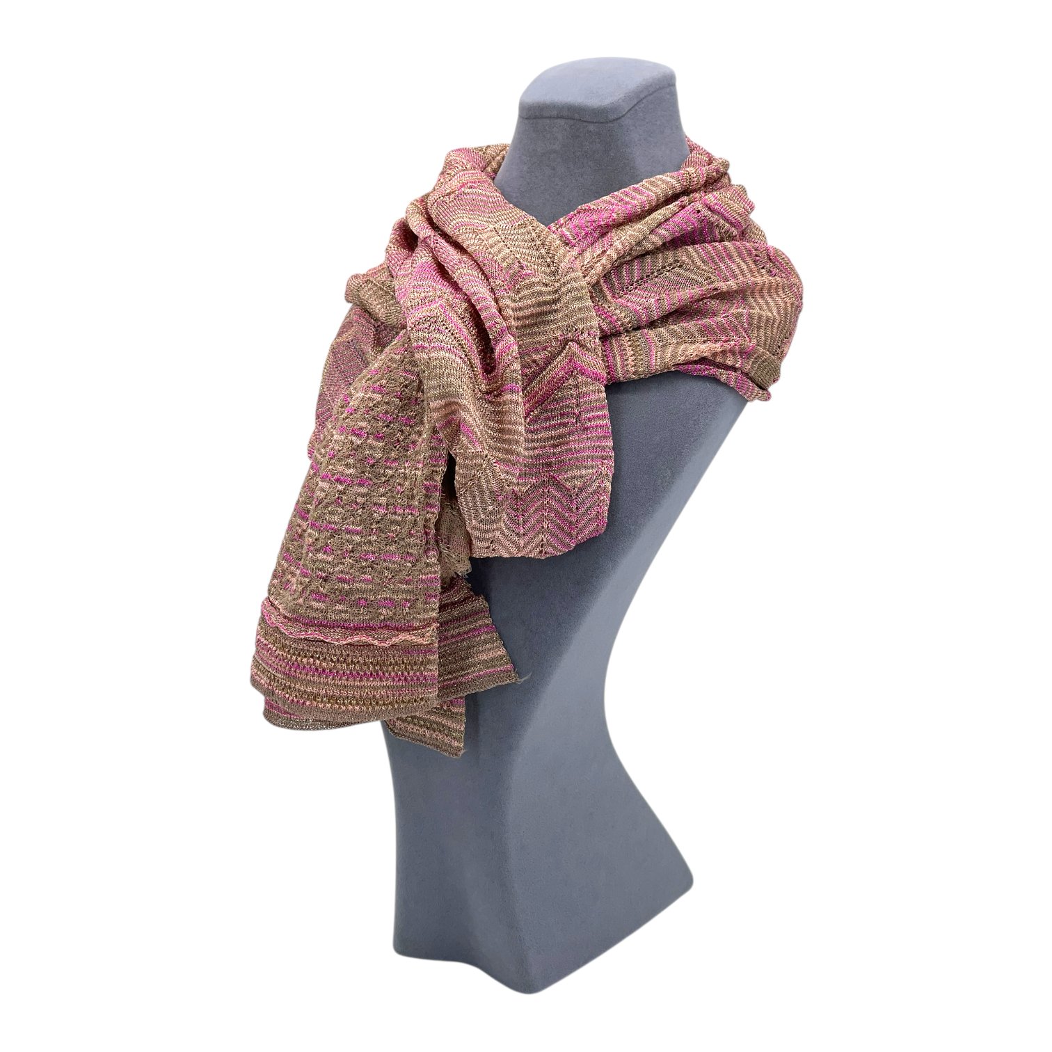 Missoni Beige Pink Scarf