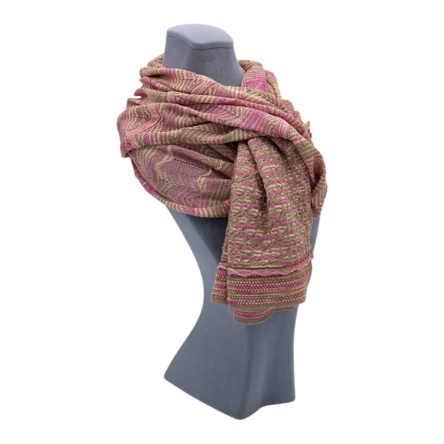 Missoni Beige Pink Scarf