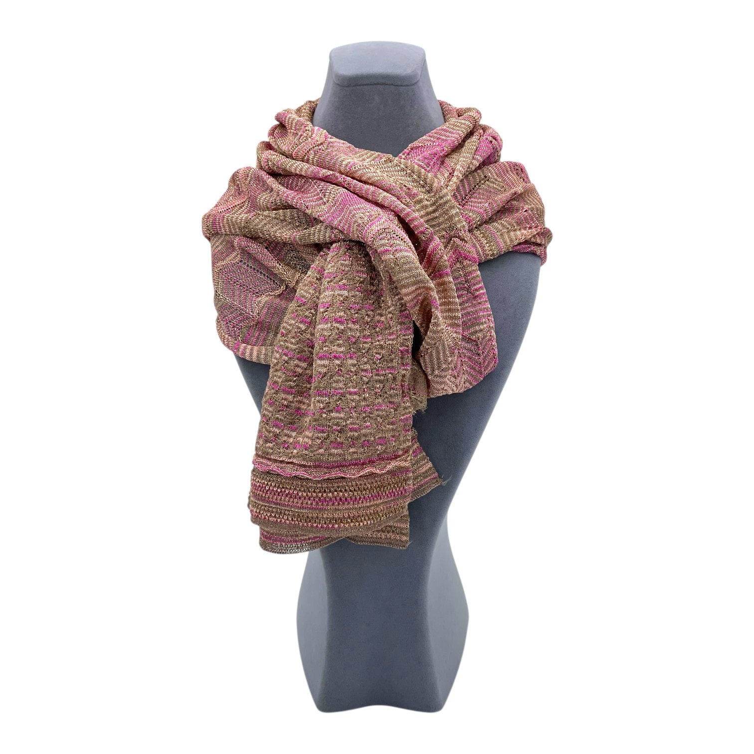 Missoni Beige Pink Scarf
