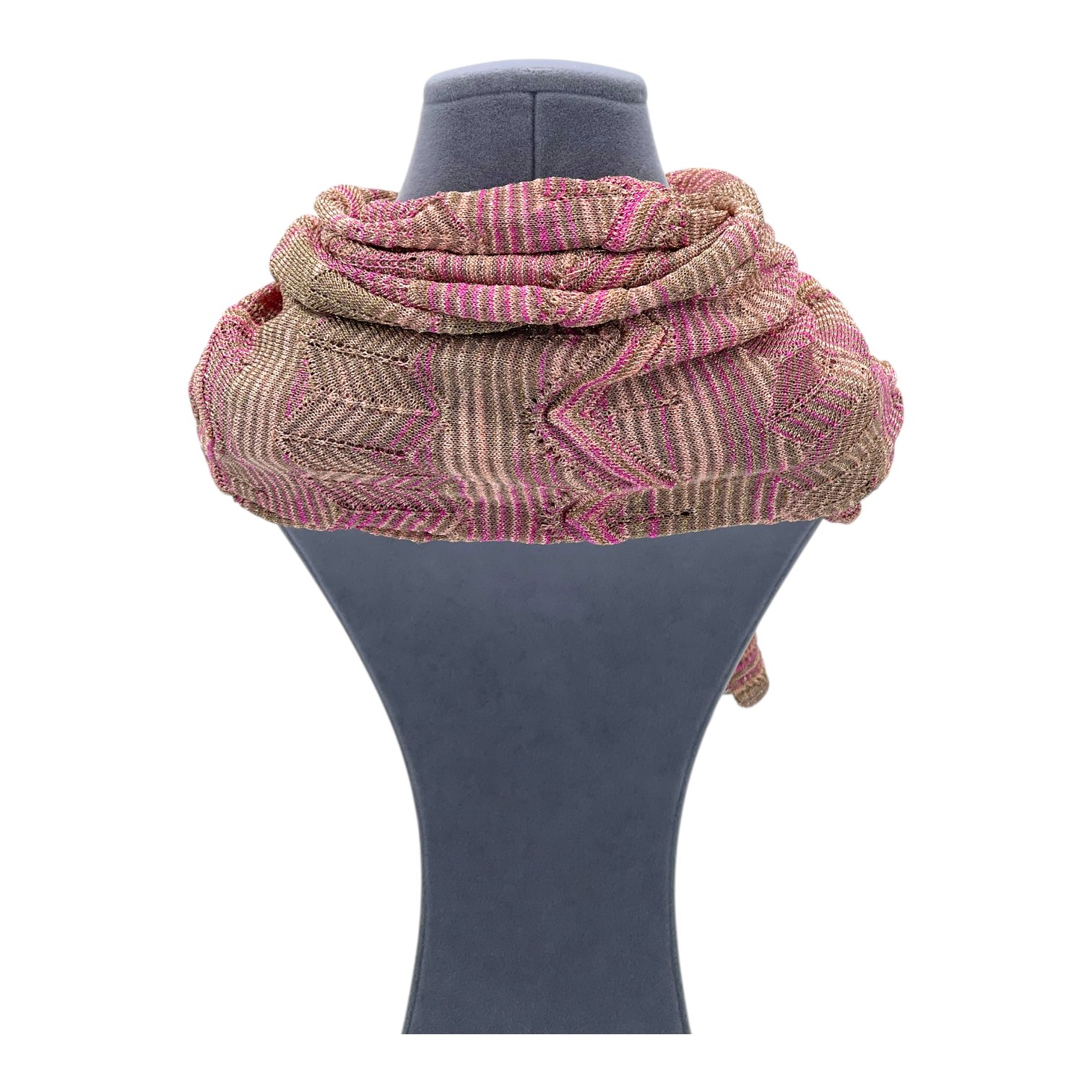 Missoni Beige Pink Scarf