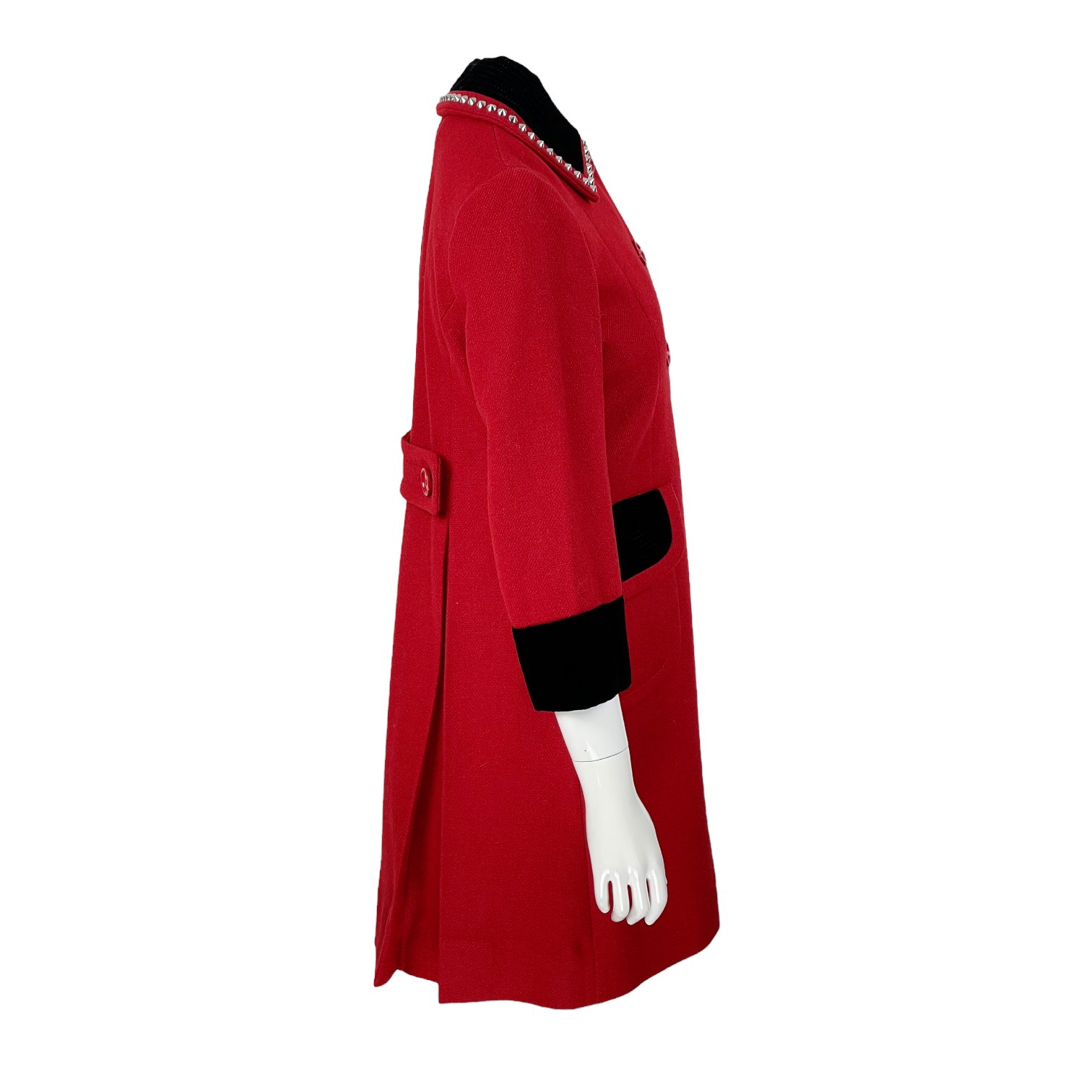 Miu Miu Red Black Coat IT38