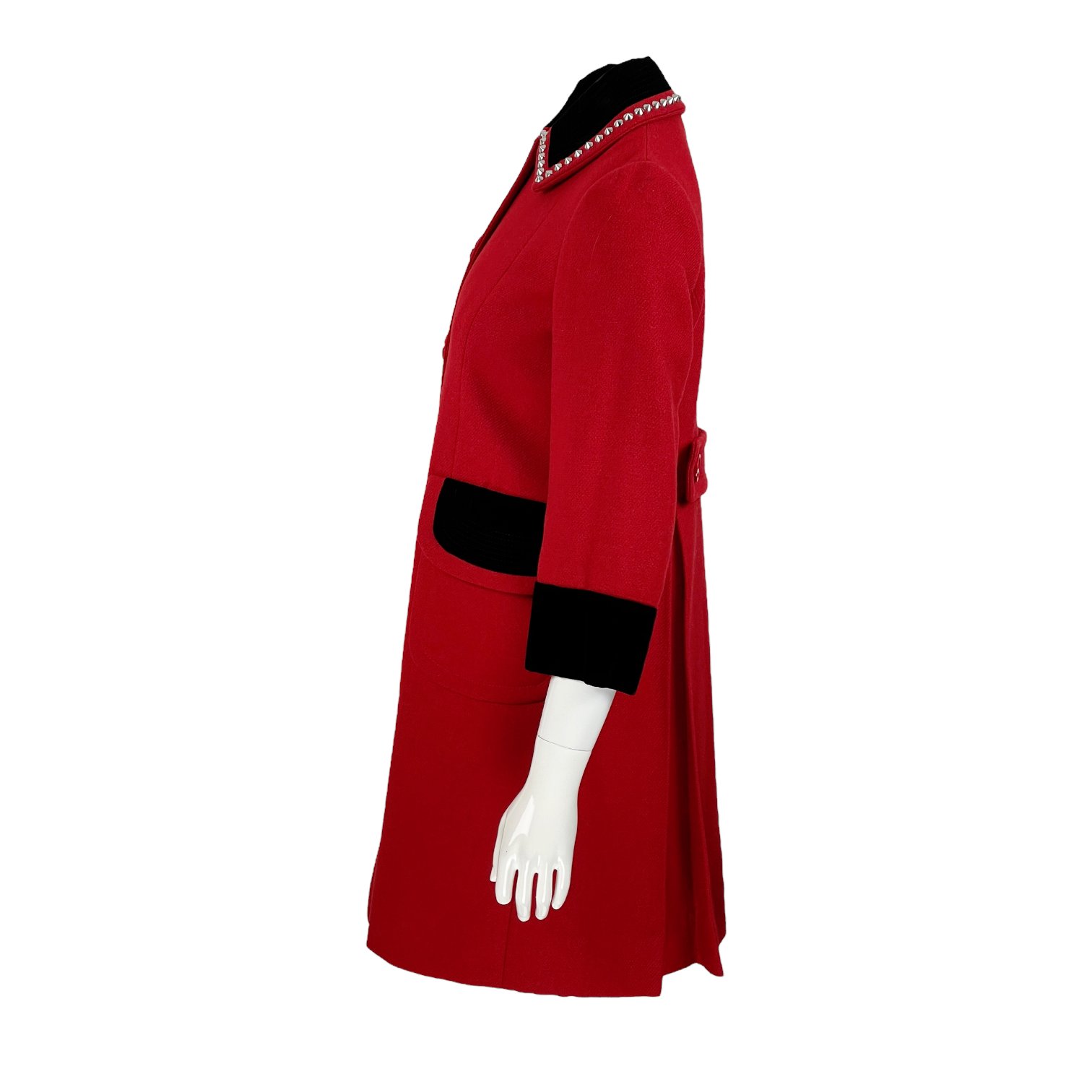 Miu Miu Red Black Coat IT38