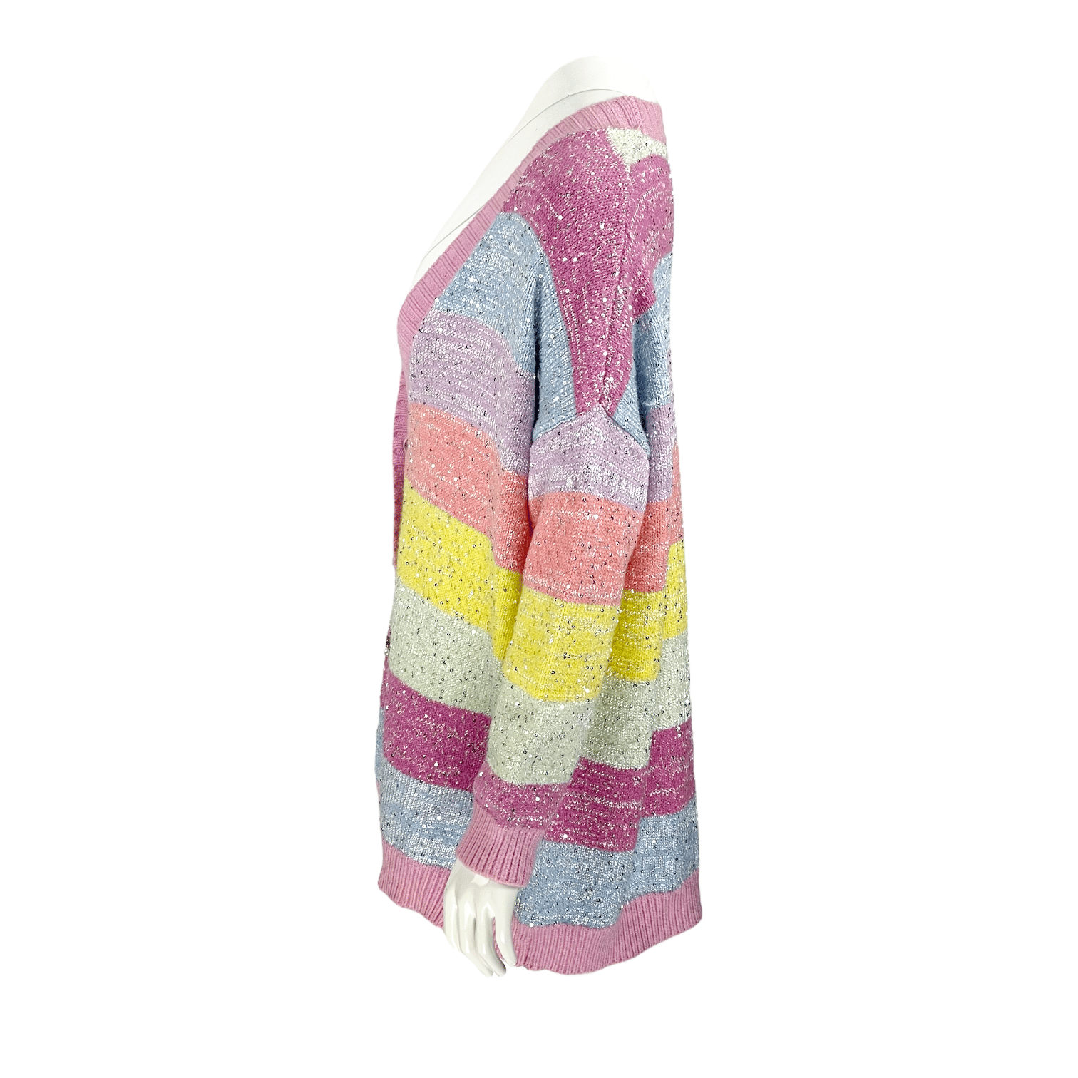 Olivia Rubin Mika Pink Cardigan XS