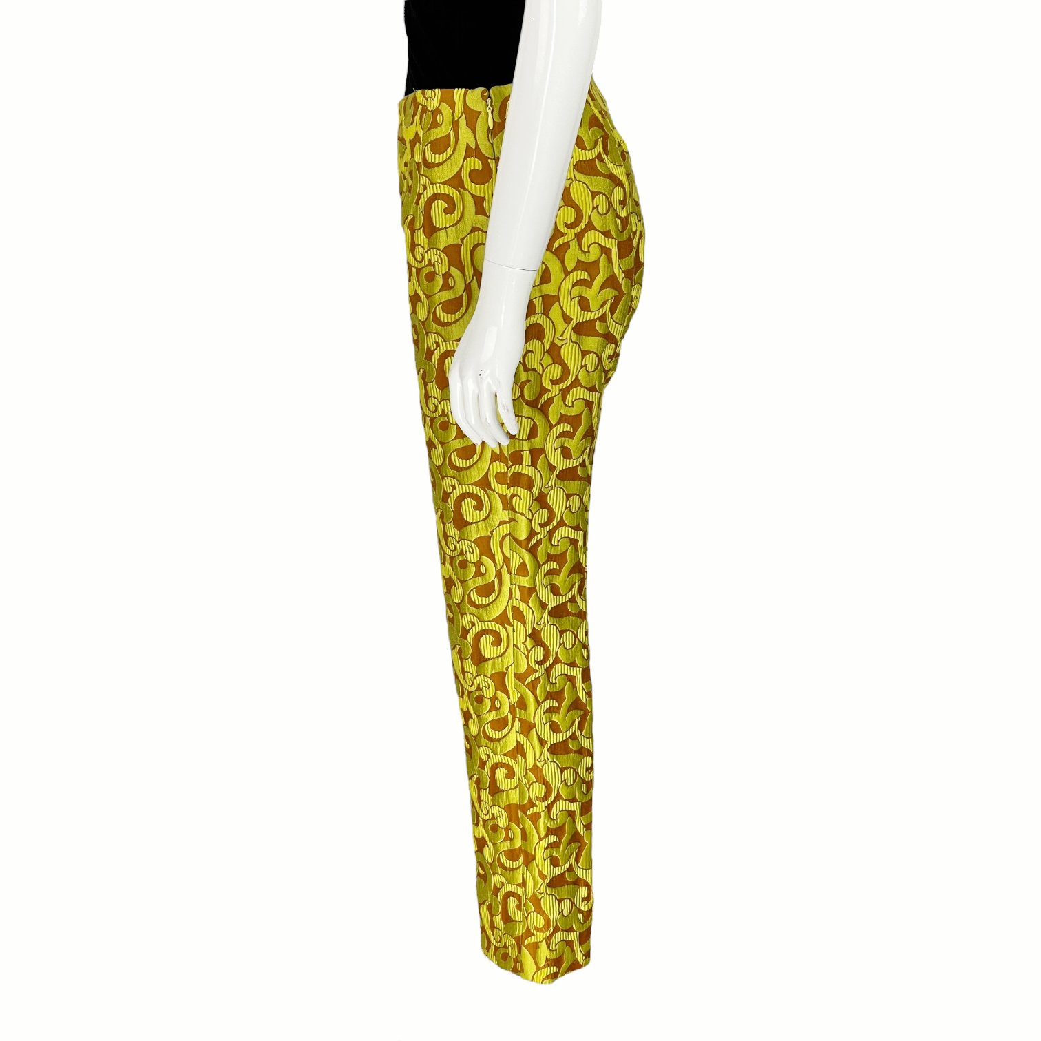 Prada Light Brown Yellow Cotton Pant IT40