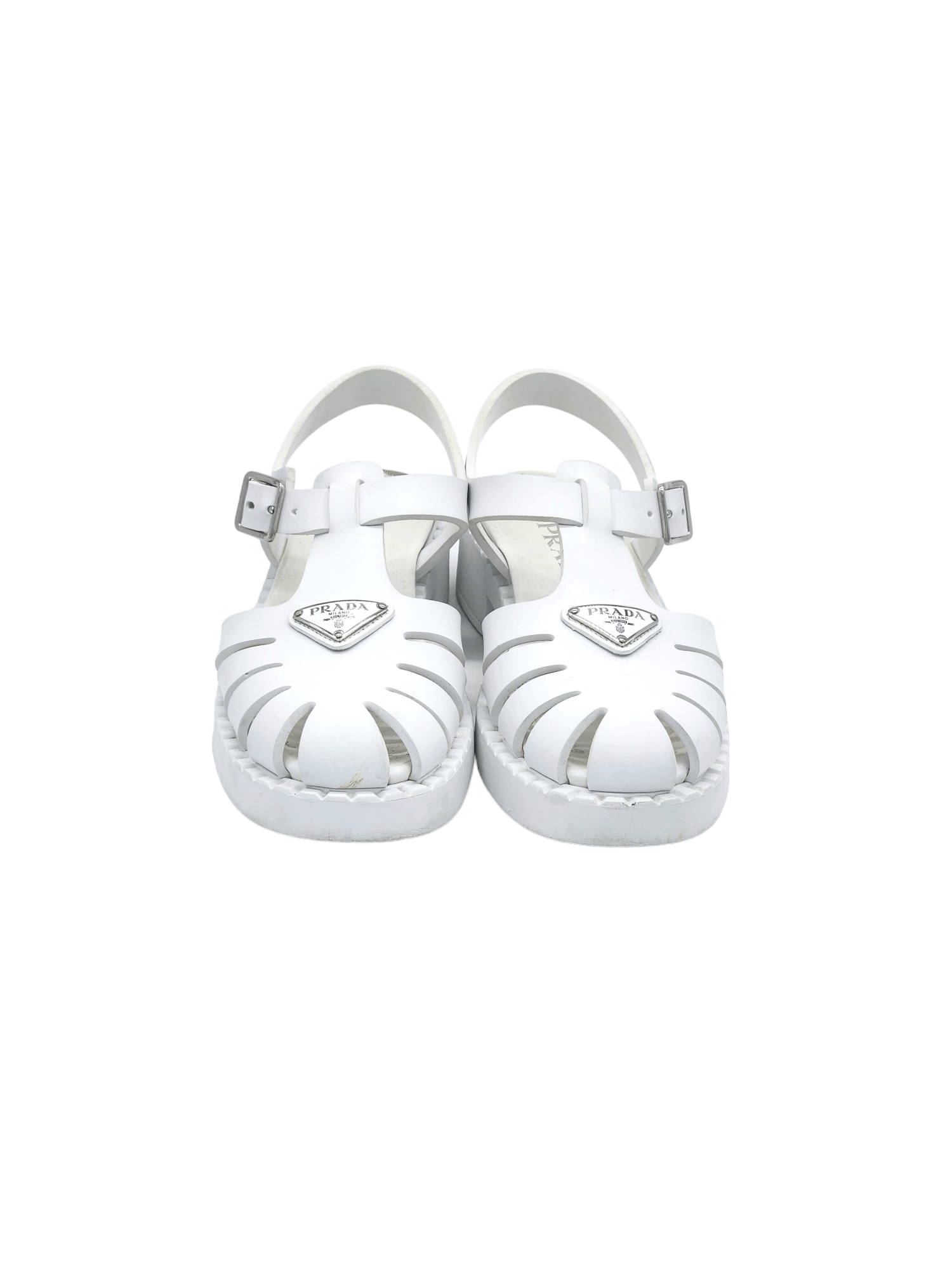 Prada Sporty foam rubber sandals - White