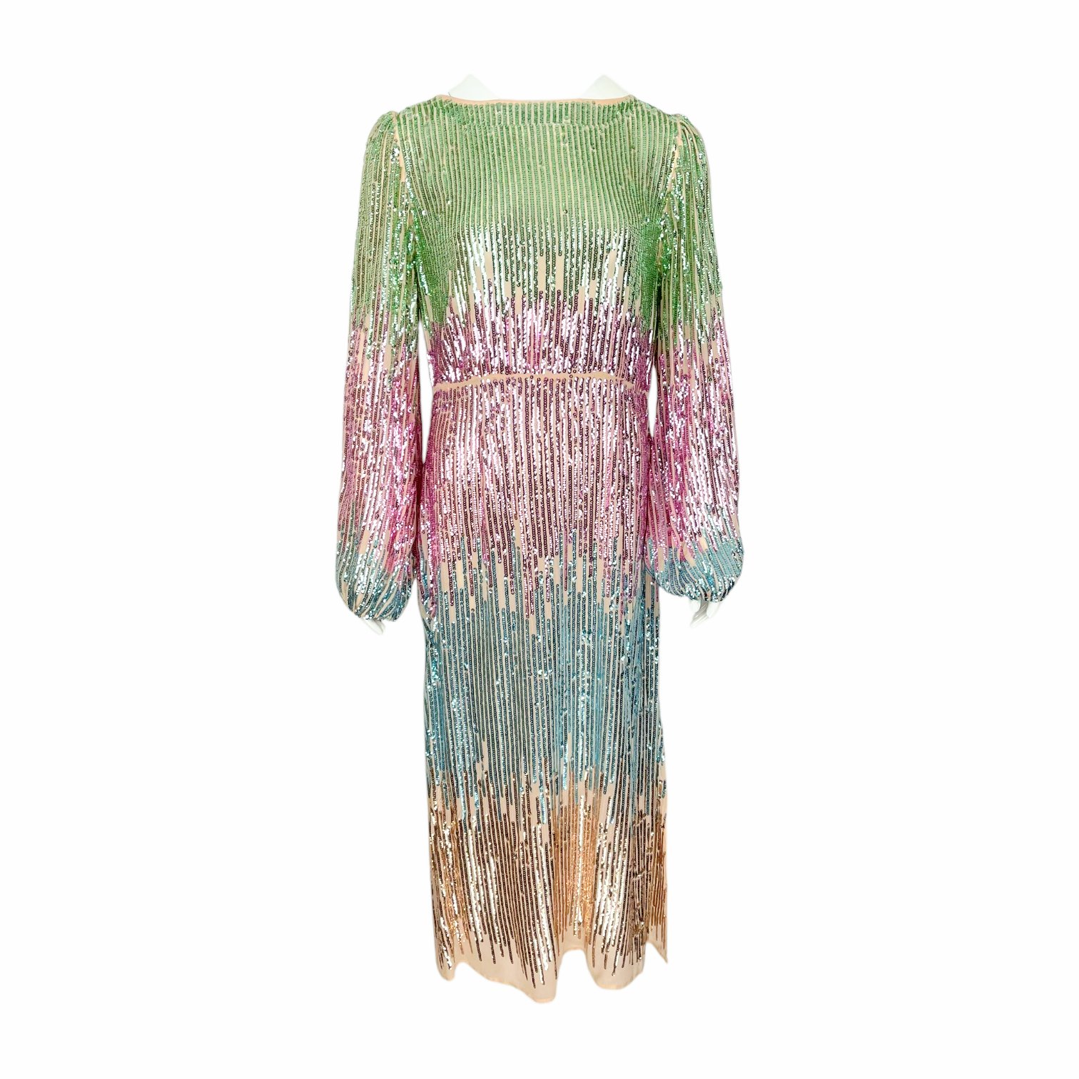 Rixo Ombre Sequin Dress L