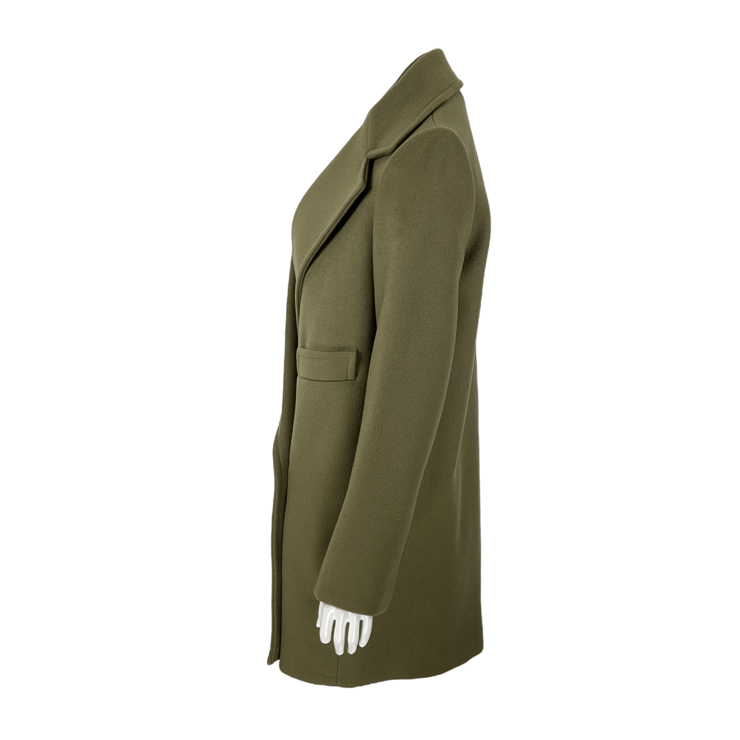Stella McCartney Khaki Double Breasted Coat 40