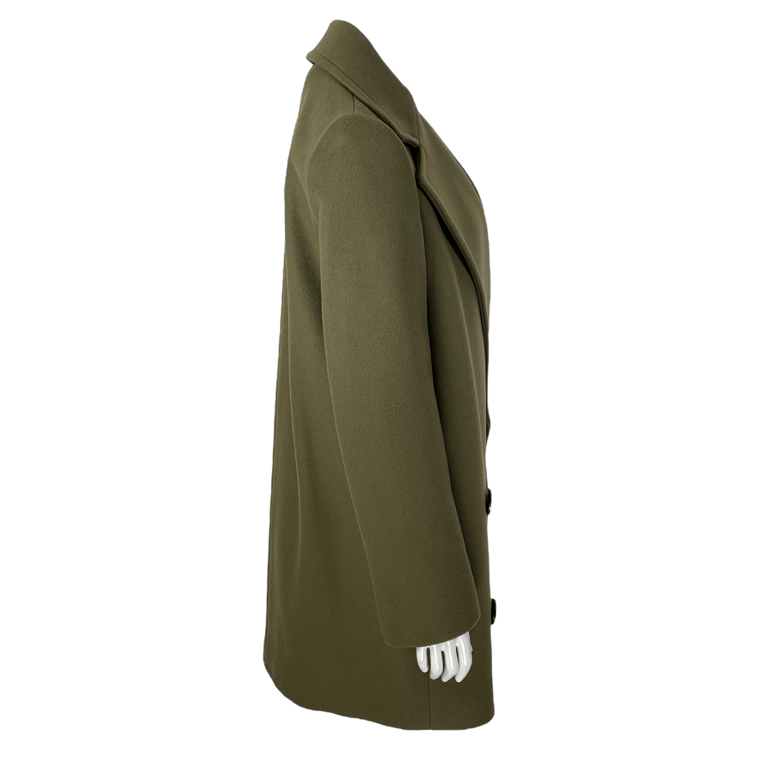 Stella McCartney Khaki Double Breasted Coat 40