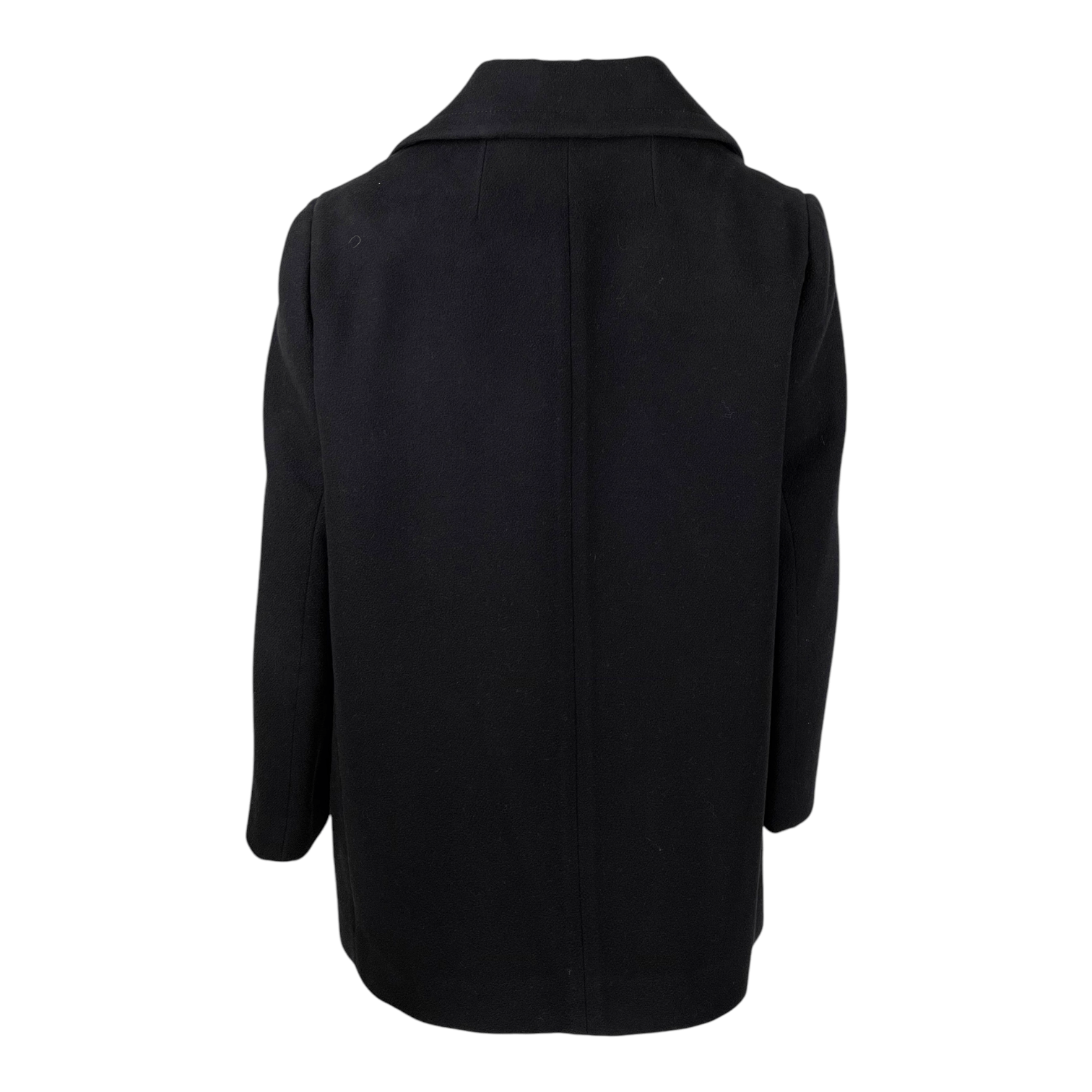 The Row Black Wool Cotton Coat M