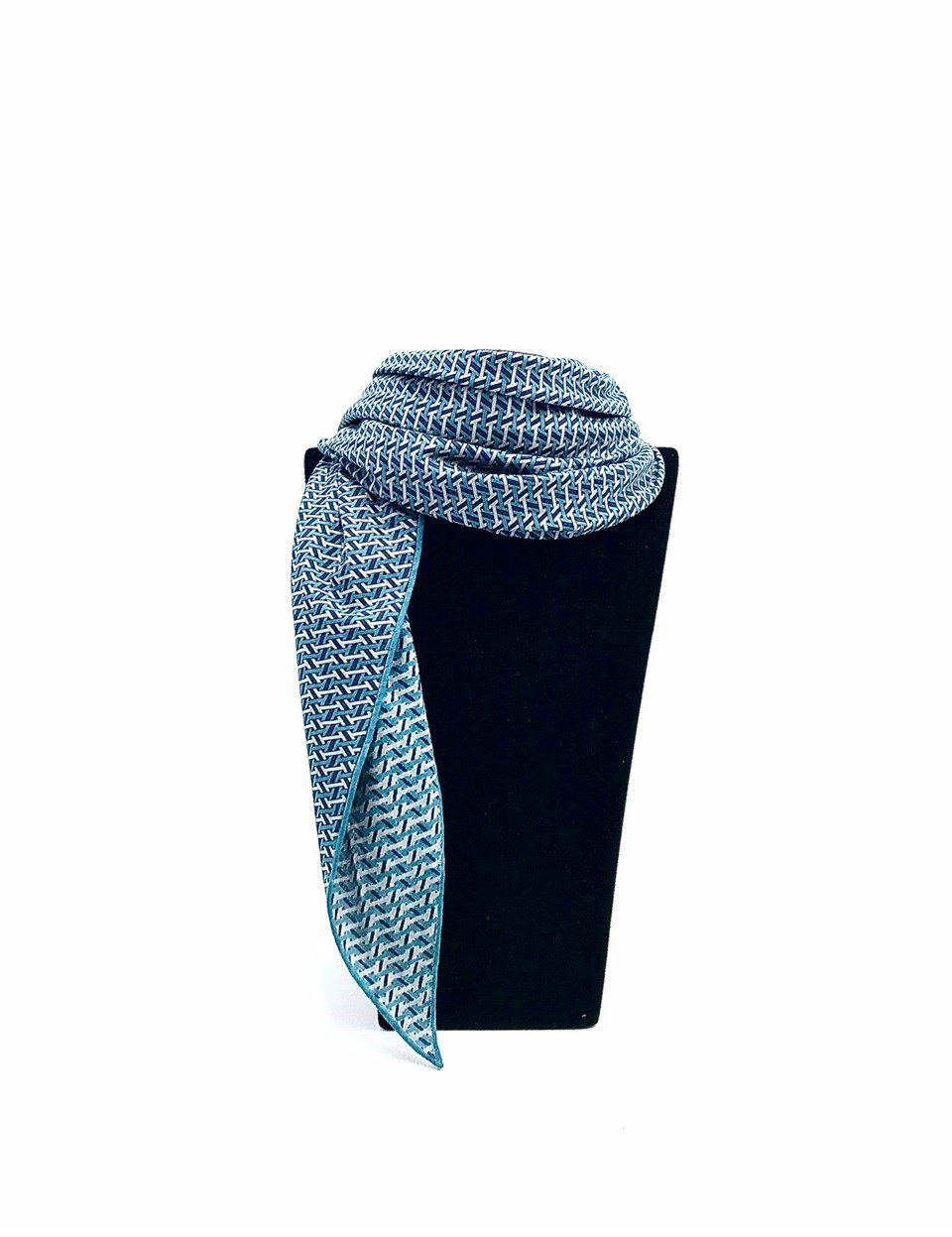 Navy scarf best sale