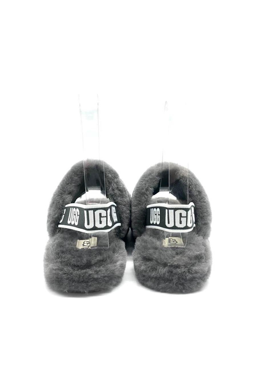 Orijinal kinci El Ugg Fluff Yeah Slide Sheepskin Grey Slippers