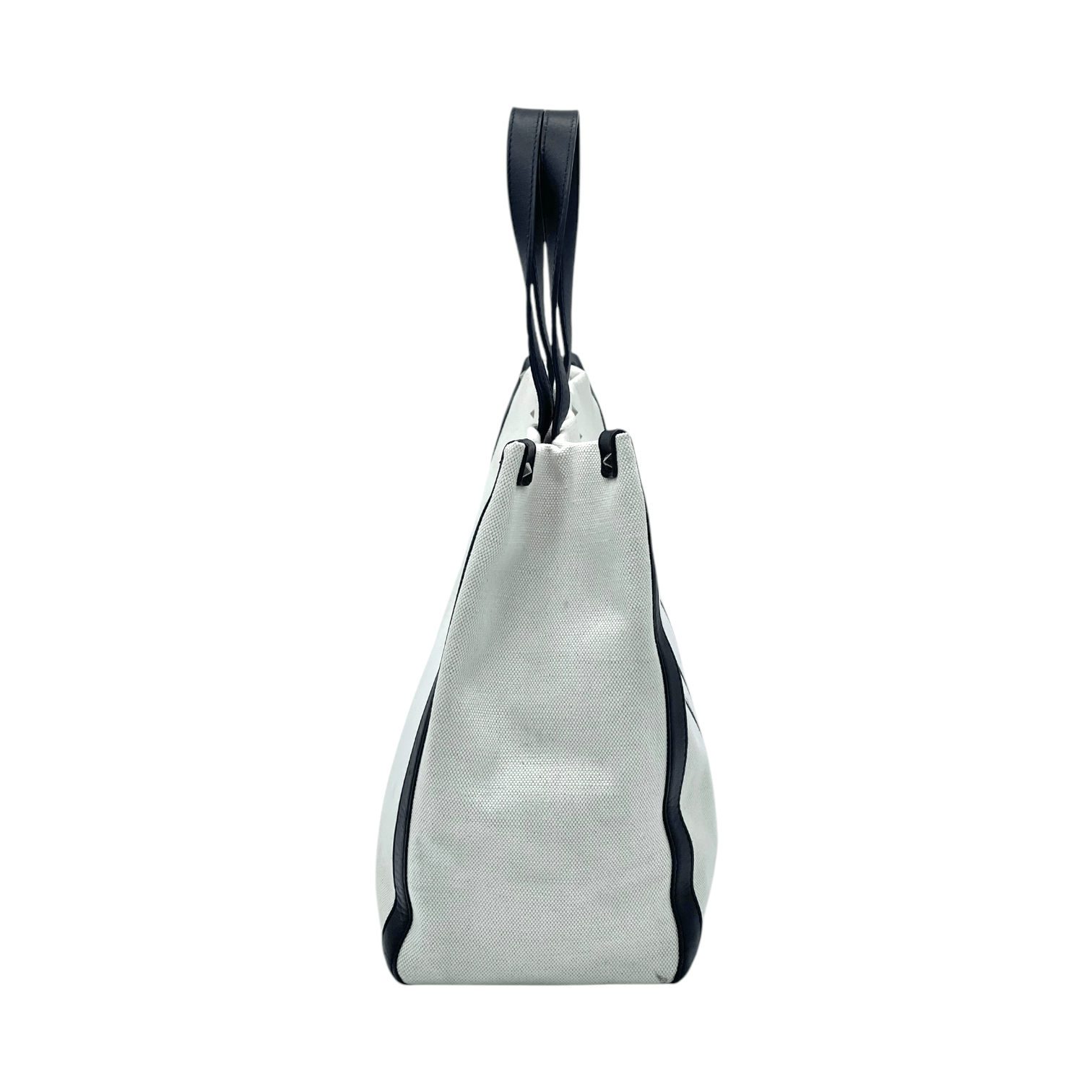 Valentino Vltn Logo Canvas Tote Bag