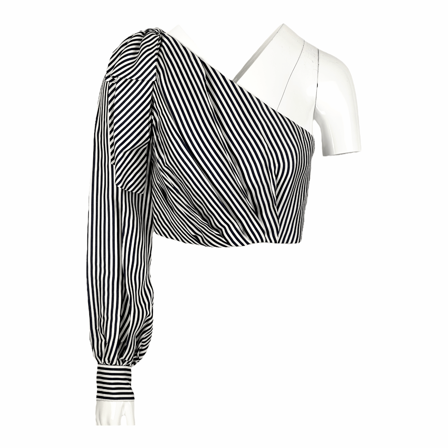 Zimmermann Single Sleeve Blouse With Stripe Pattern 1