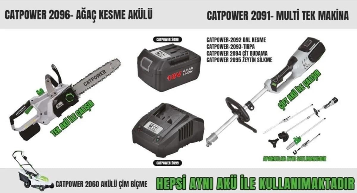 Catpower 2091 Akülü Bahçe Grubu Seti - Bilal Expres 0362 543 0444