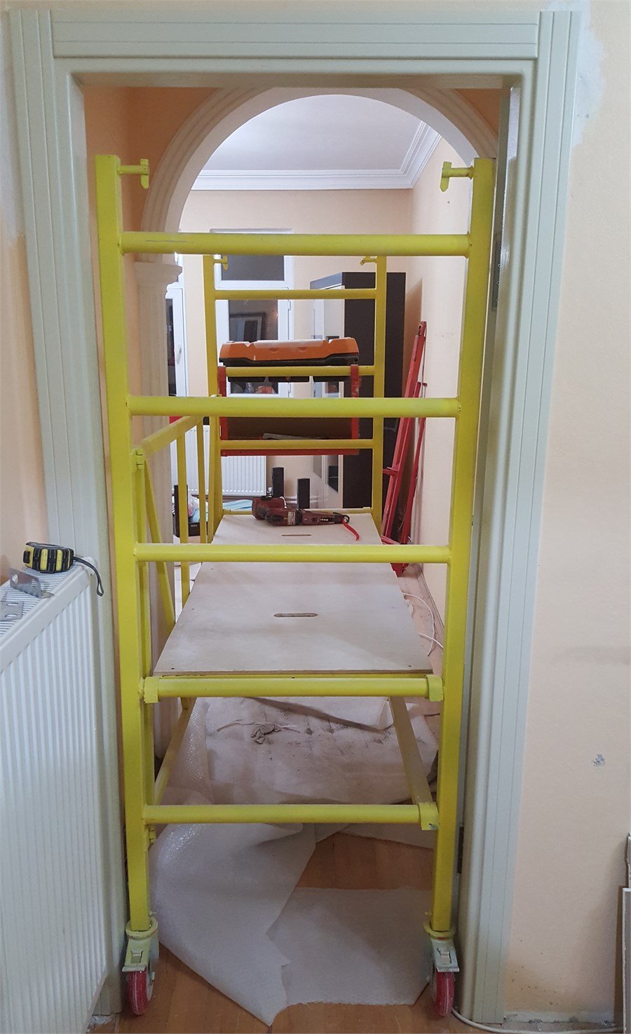 Tekerlekli Katlanır Mobil iskele 185 cm
