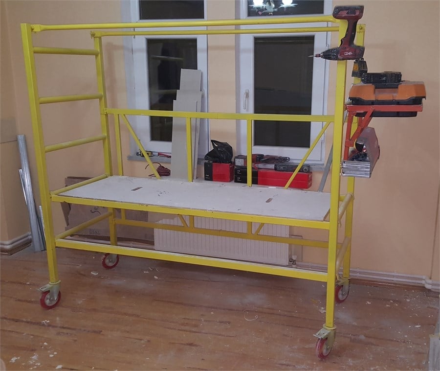 Tekerlekli Katlanır Mobil iskele 185 cm