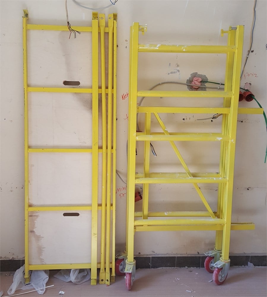 Tekerlekli Katlanır Mobil iskele 185 cm