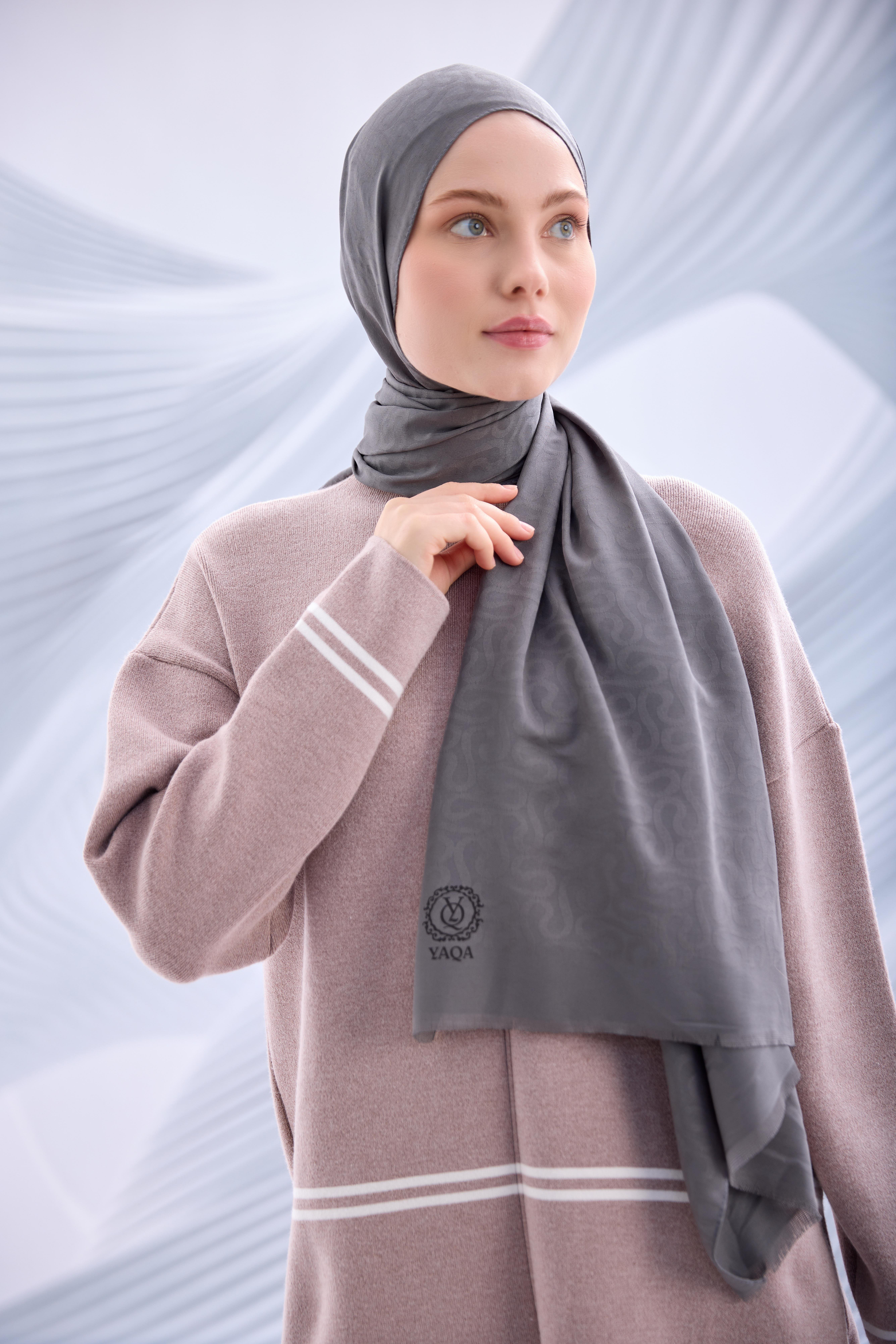FÜME BULMACA DESEN JAKAR ŞAL-YQ03001