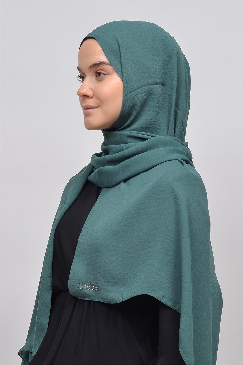 Jazz Crepe Shawl Hijab Scarf-Light Khaki