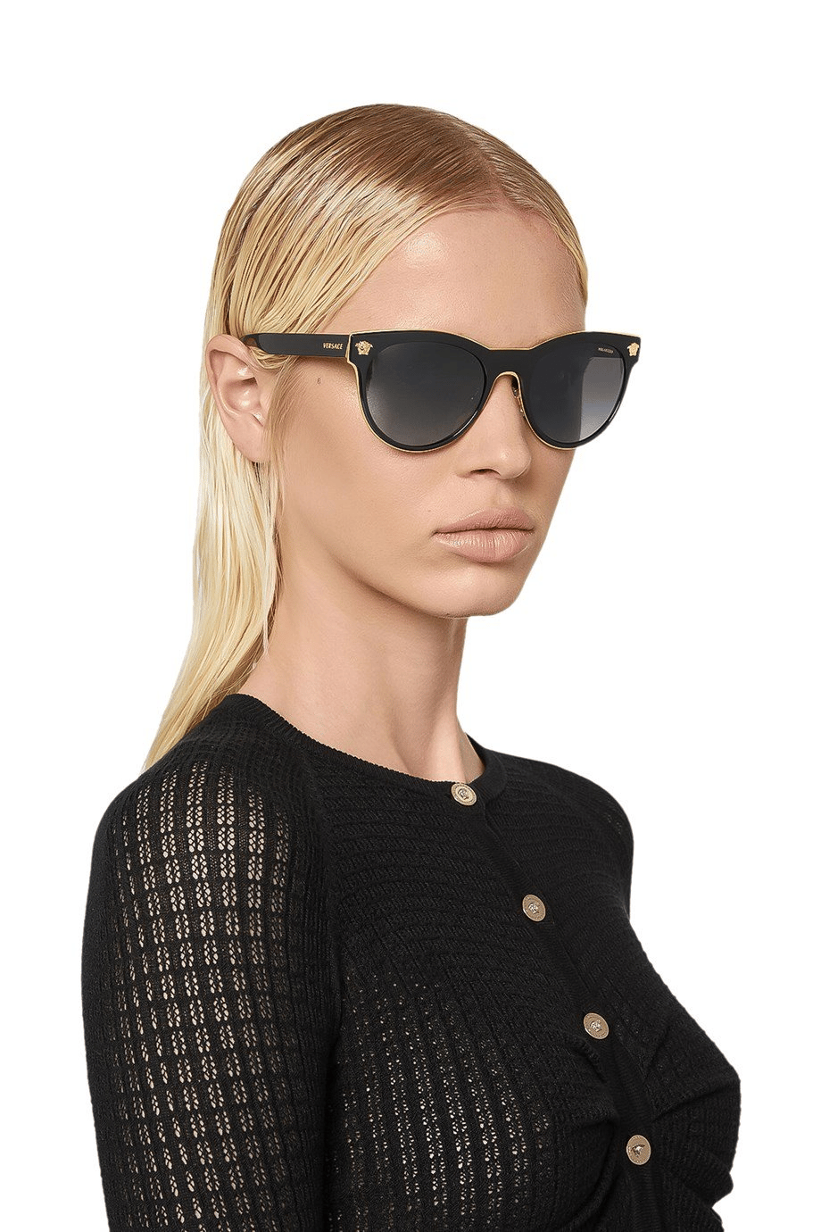 ゅん　ズワウス・ライネック・ダーナオシー３点 Versace 2198 1002/T3 54-20