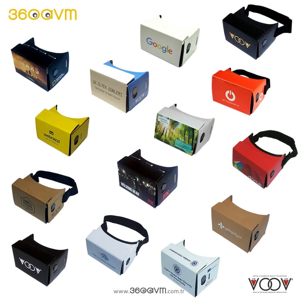 Marka Logo Baskılı Google Cardboard VR Gözlük