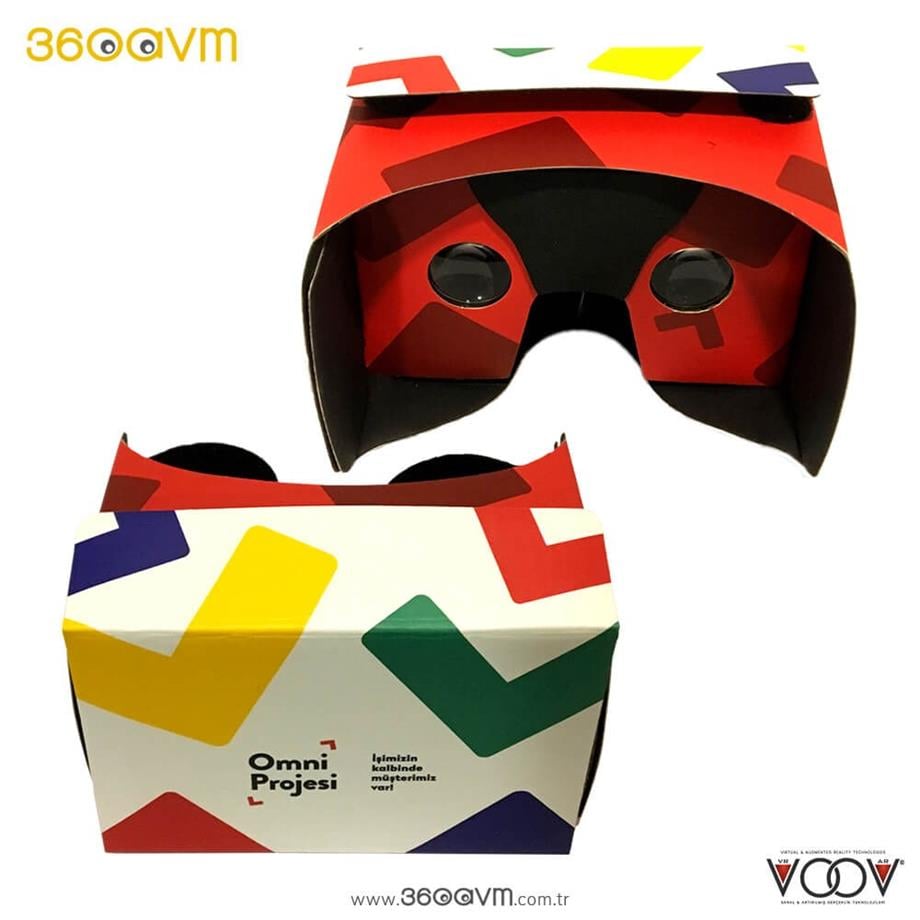 Baskılı Karton VR Sanal Gerçeklik Gözlüğü Üretimi 360avm.com.TR