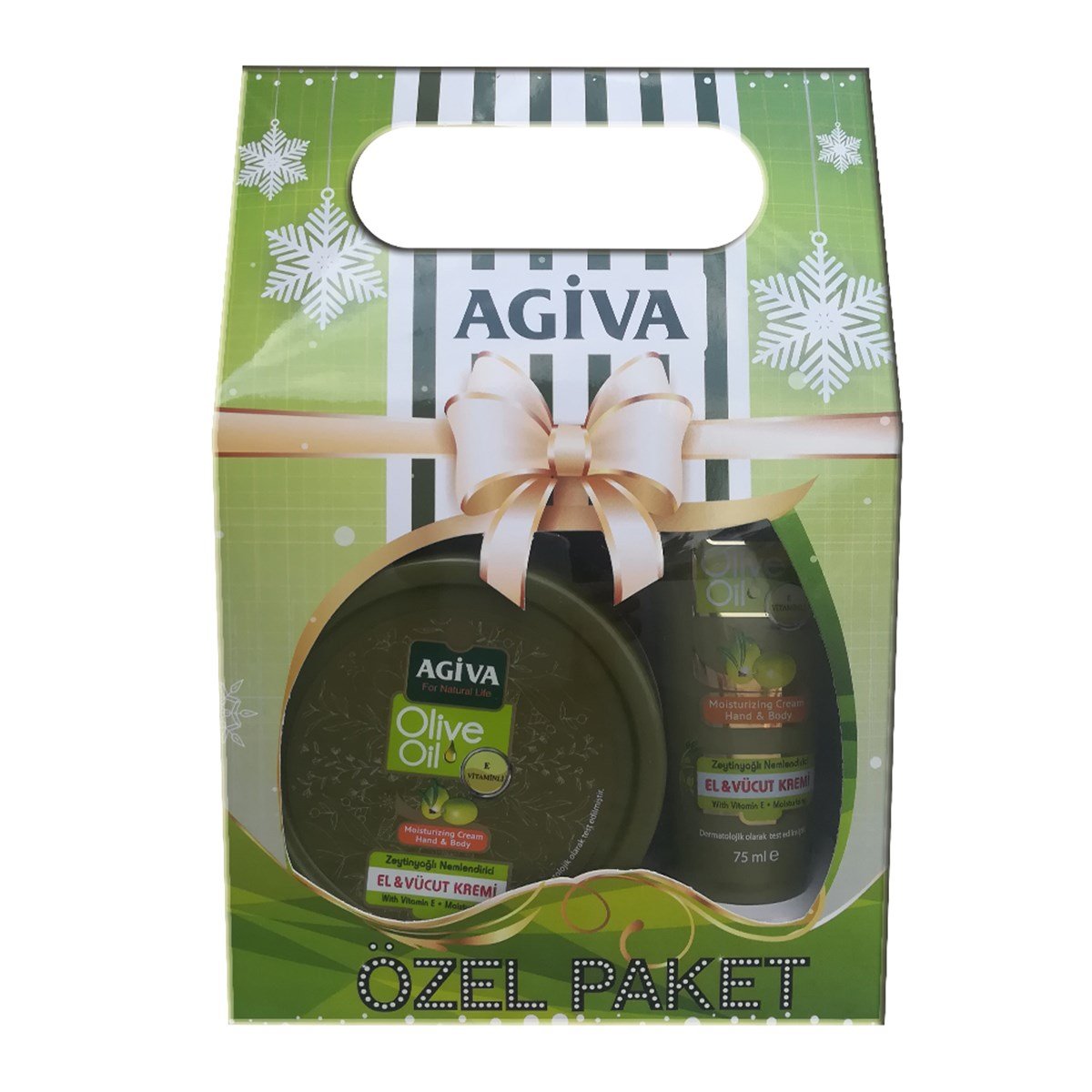 Agiva Soft Olive Oil Nemlendiricili Bakım Kremi Özel Paket 300 ml + 75 ml -  Paltin