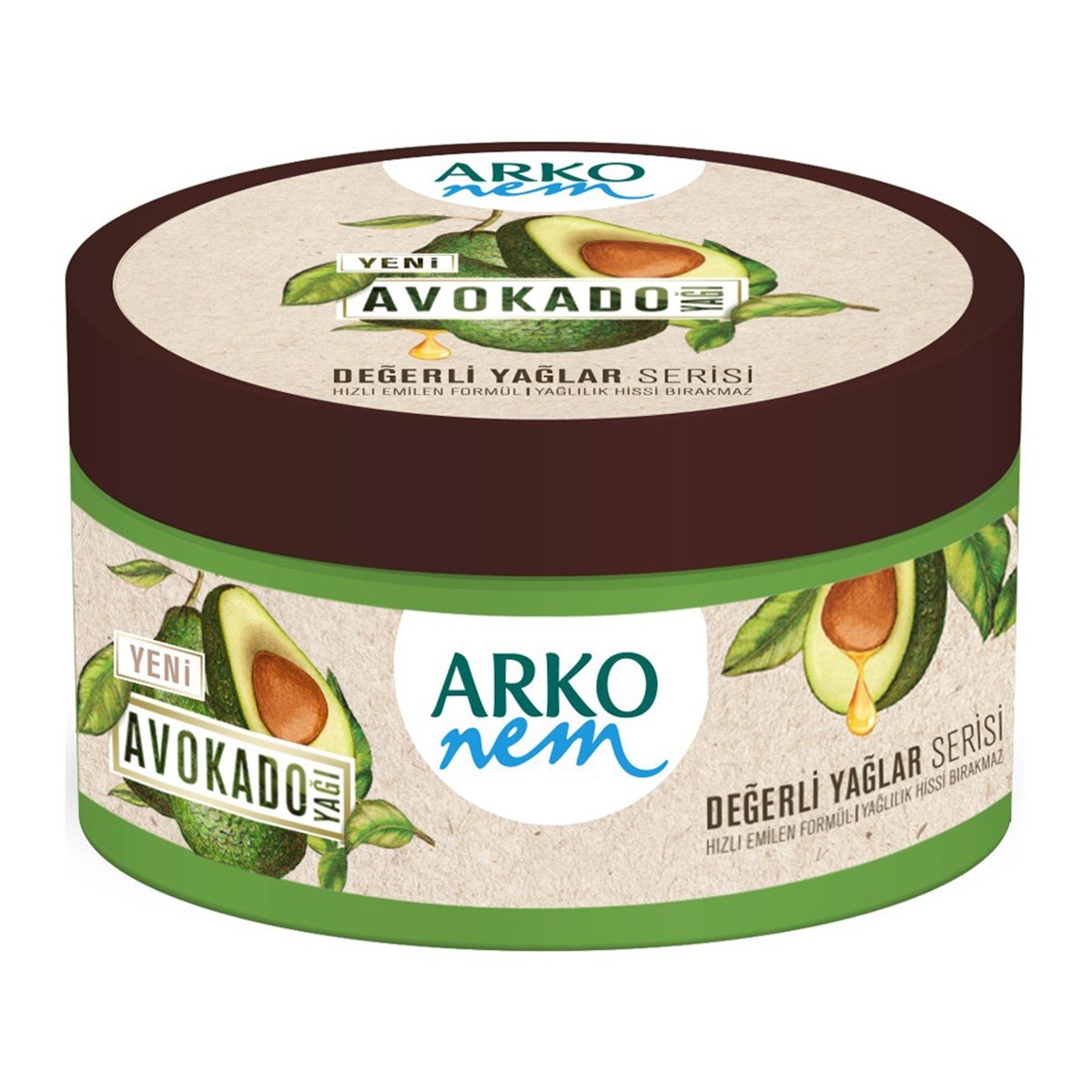 Arko Nem Değerli Yağlar Avokado Yağı El Yüz ve Vücut Kremi 250ml - Platin