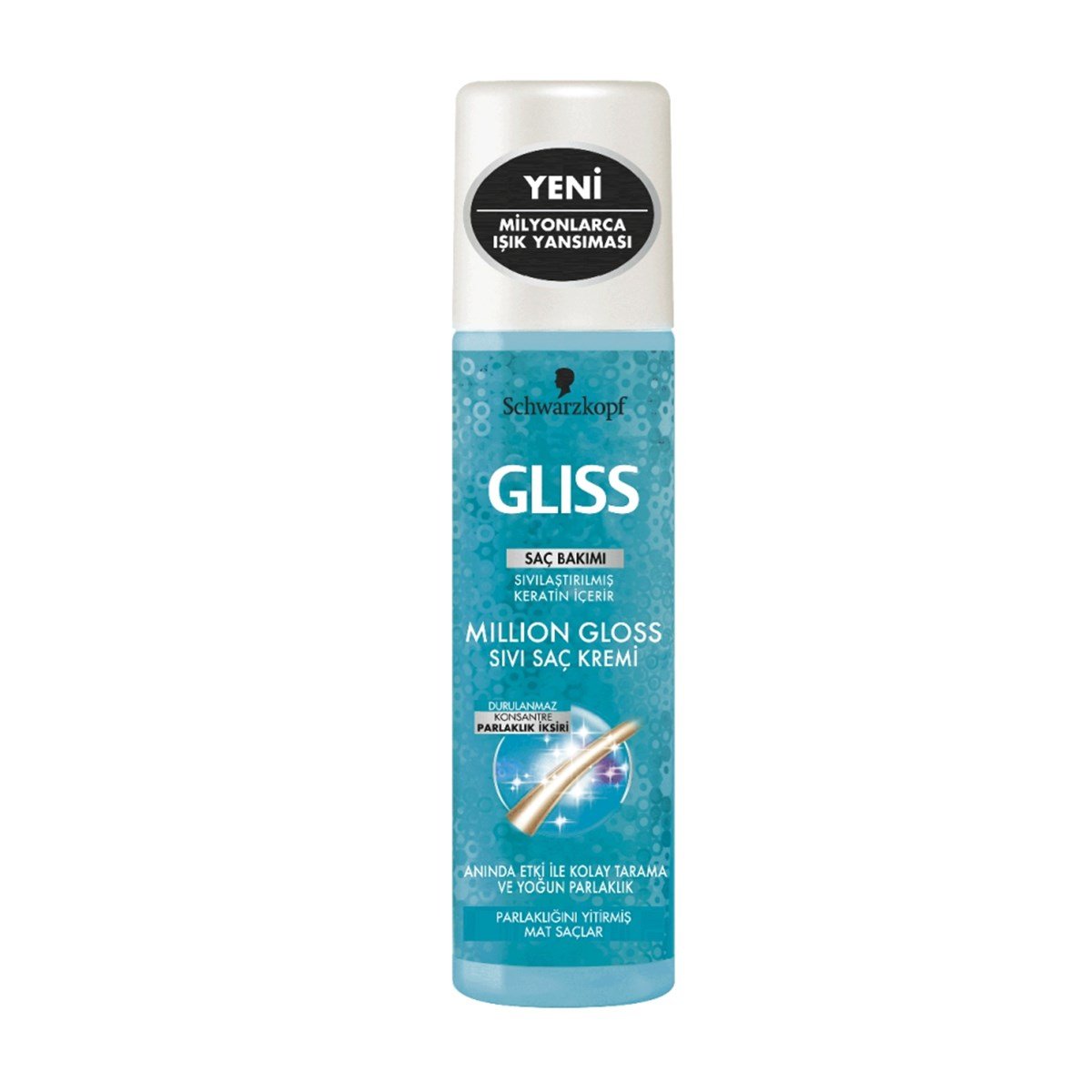 Gliss Sıvı Saç Kremi Million Gloss 200 Ml - Platin