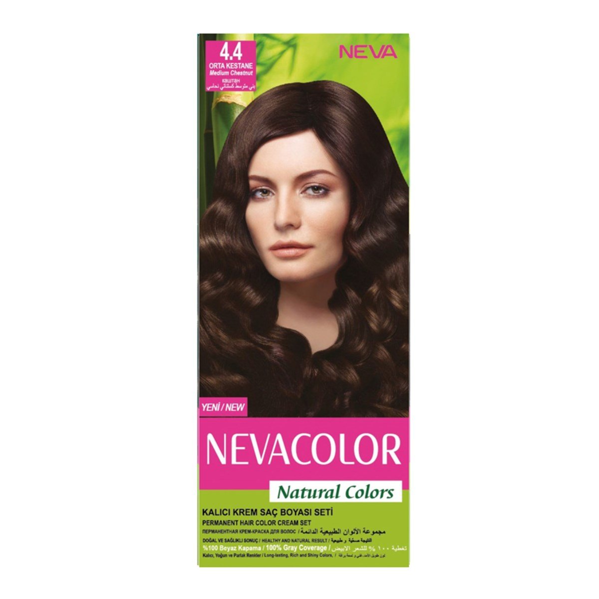 Nevacolor Natural Colors Set Boya Orta Kestane 4.4 - Platin